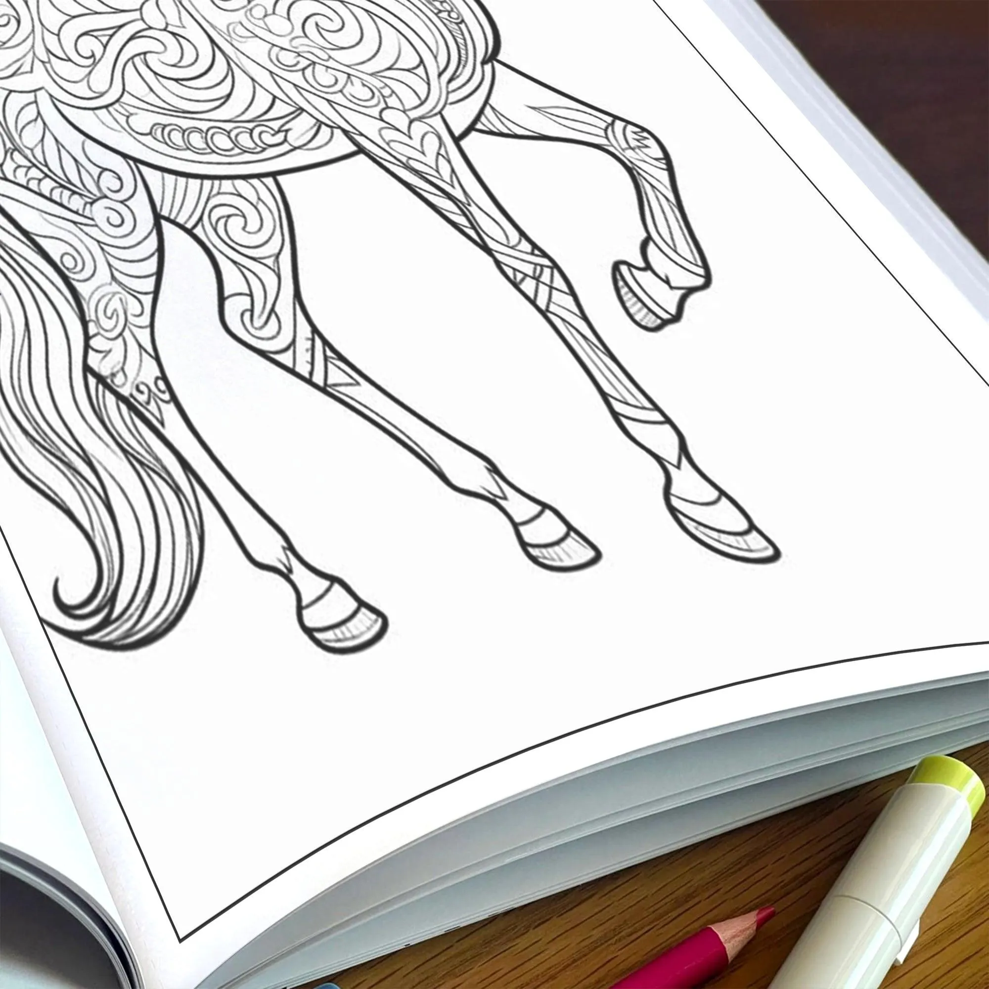Mystic Horse Mandalas – Mandala Coloring Pages – 48 Pages – Intricate Patterns, Calm Energy – For Adults - image 5