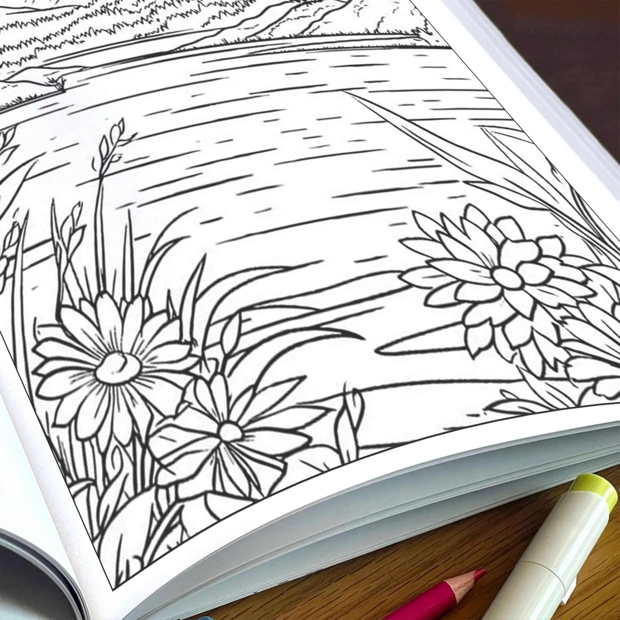 Tranquil Hawaii Views Coloring Pages – 48 Peaceful Island Landscapes – For Adults - image 5