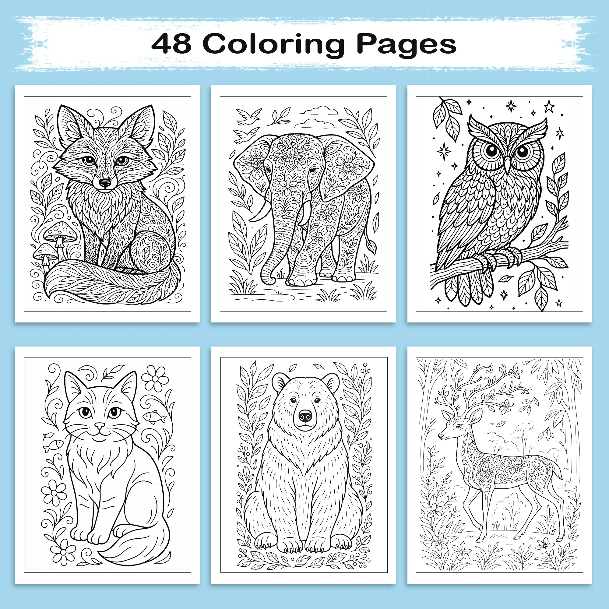 Animal Coloring Book - Coloring Fun with Rhinos, Monkeys, Lions & More - image 4