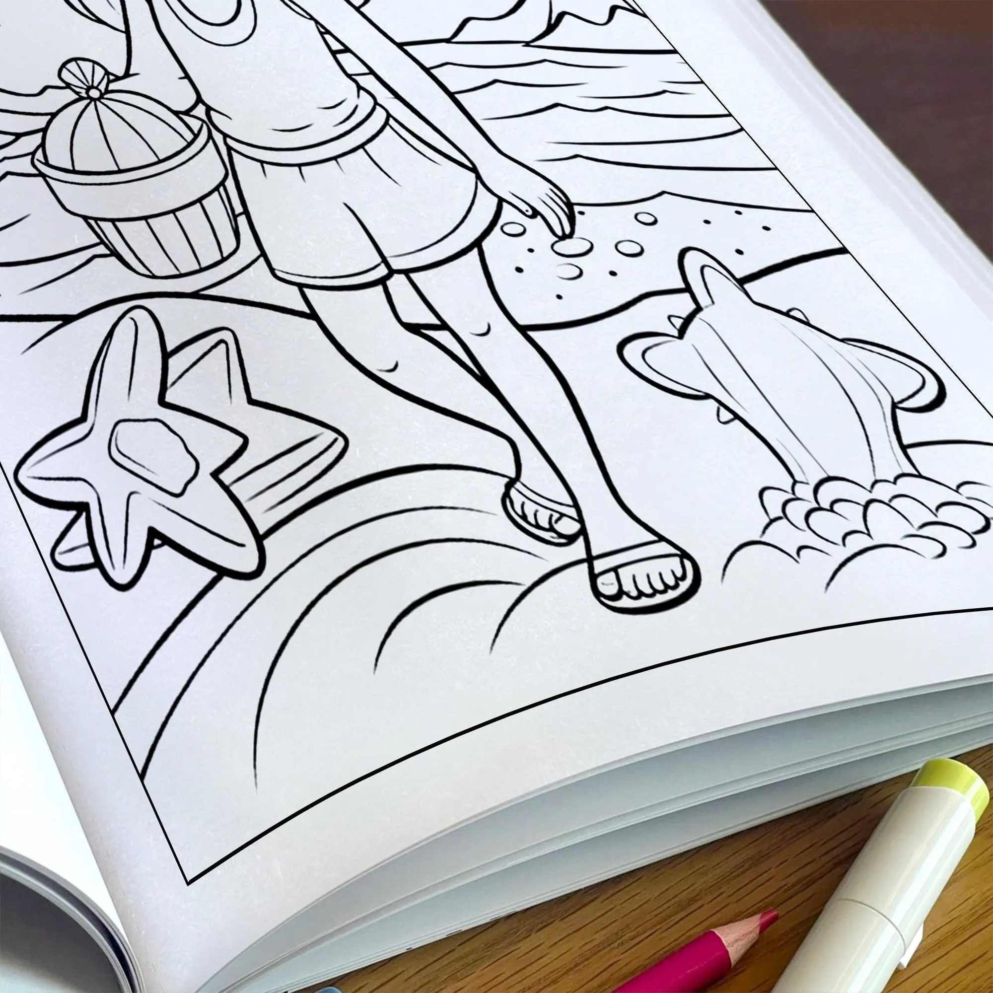 Aloha Beach Fun Coloring Page – 48 Pages – For Kids - image 5