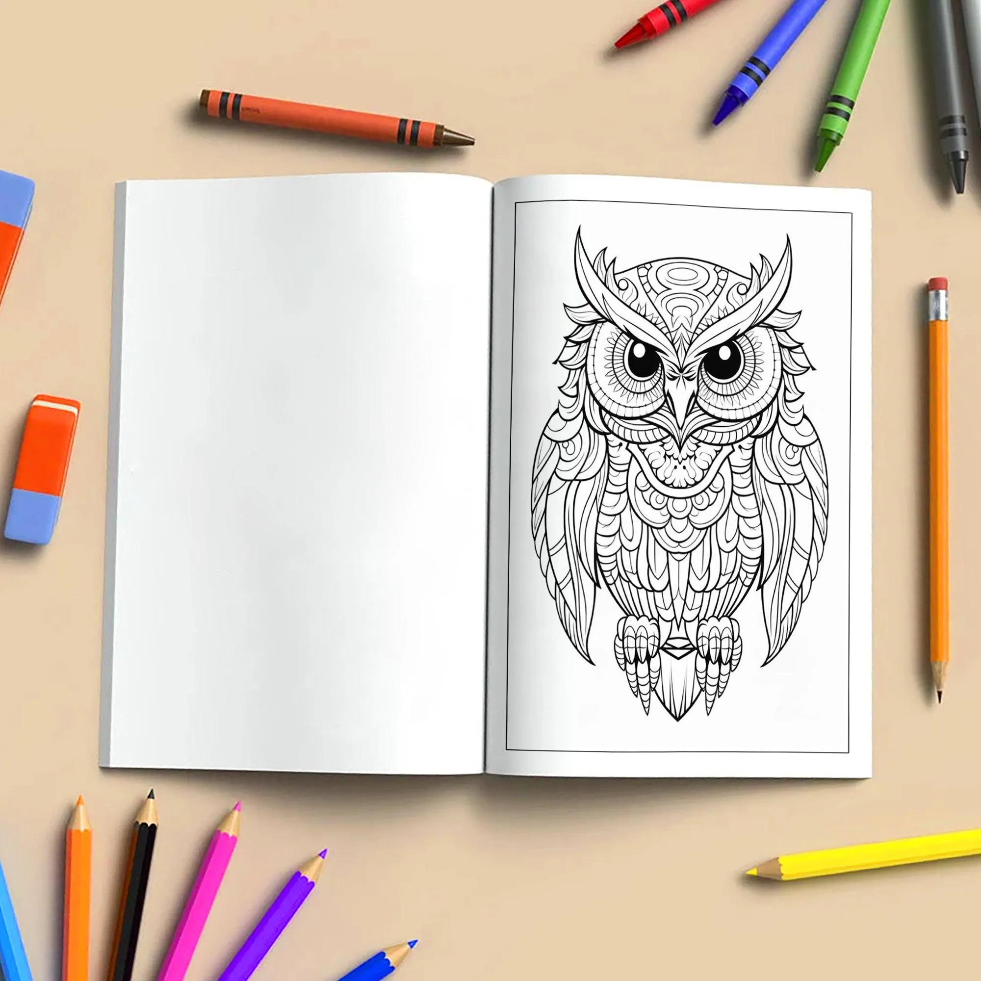 Mystic Owl Mandalas Coloring Pages – 48 Elegant Designs for Adults - image 4