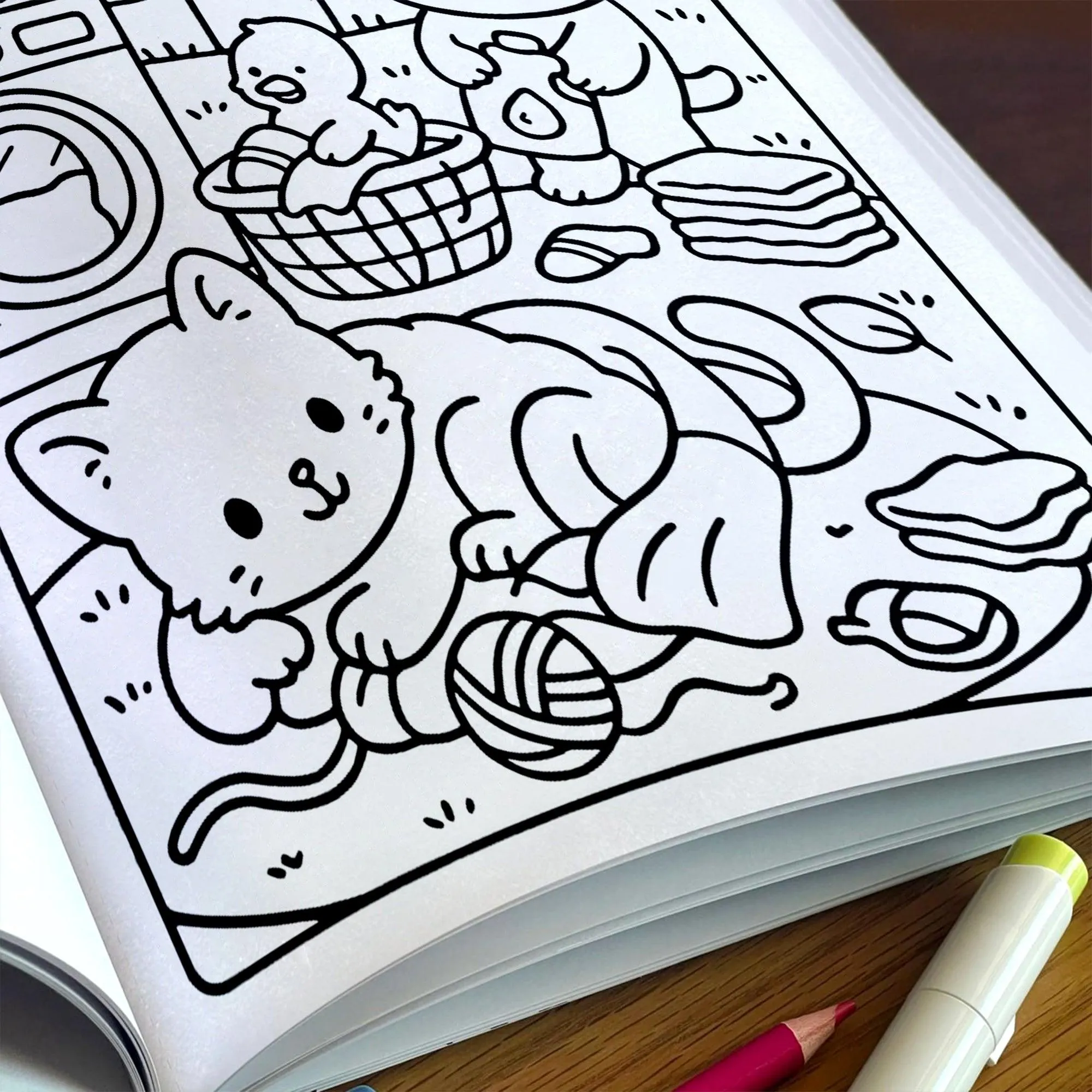 Cozy Farm Life: A Kawaii Coloring Book - Super Cute Animal Characters - image 5