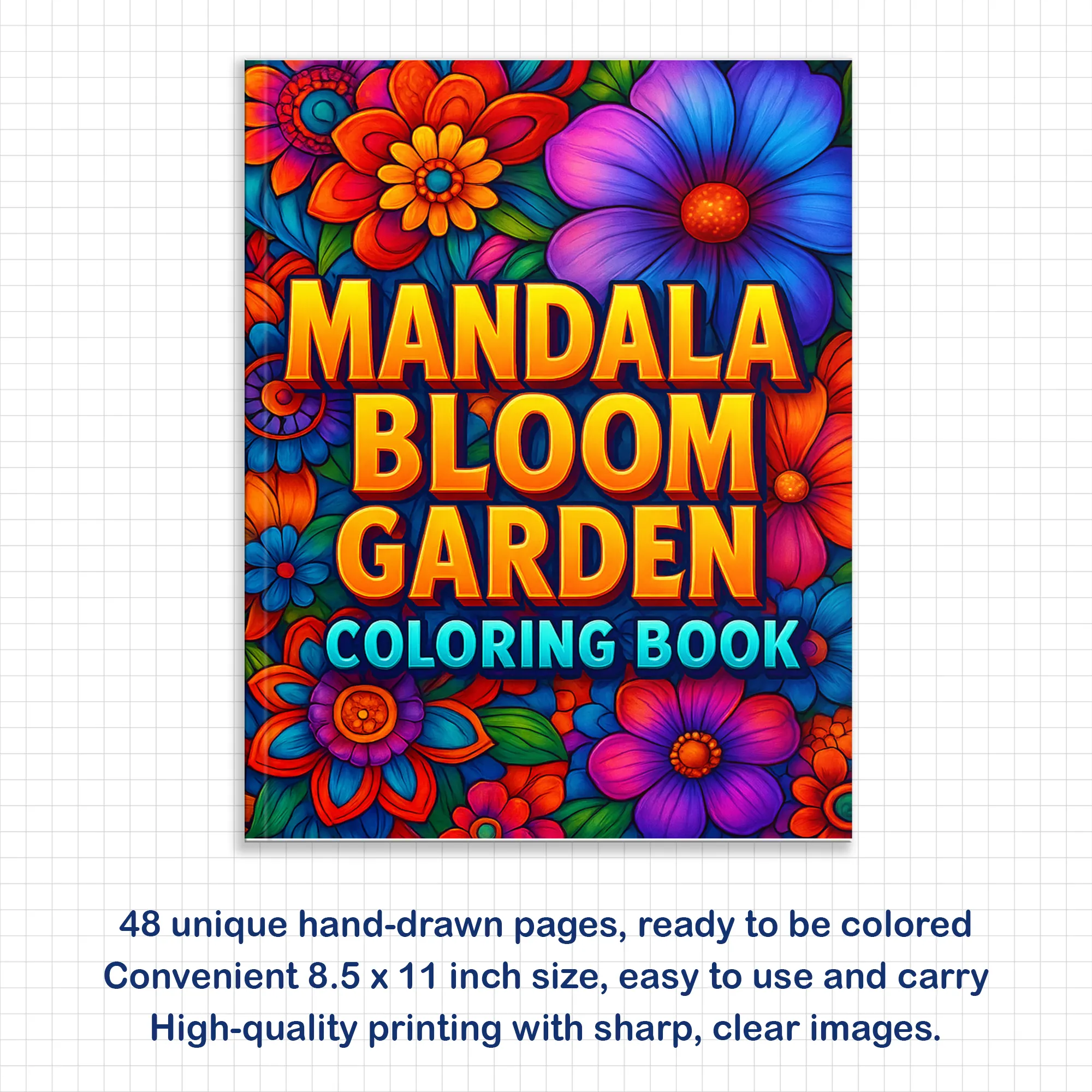 Mandala Bloom Garden Coloring Pages – 48 Floral Mandala Designs for Adults - image 2