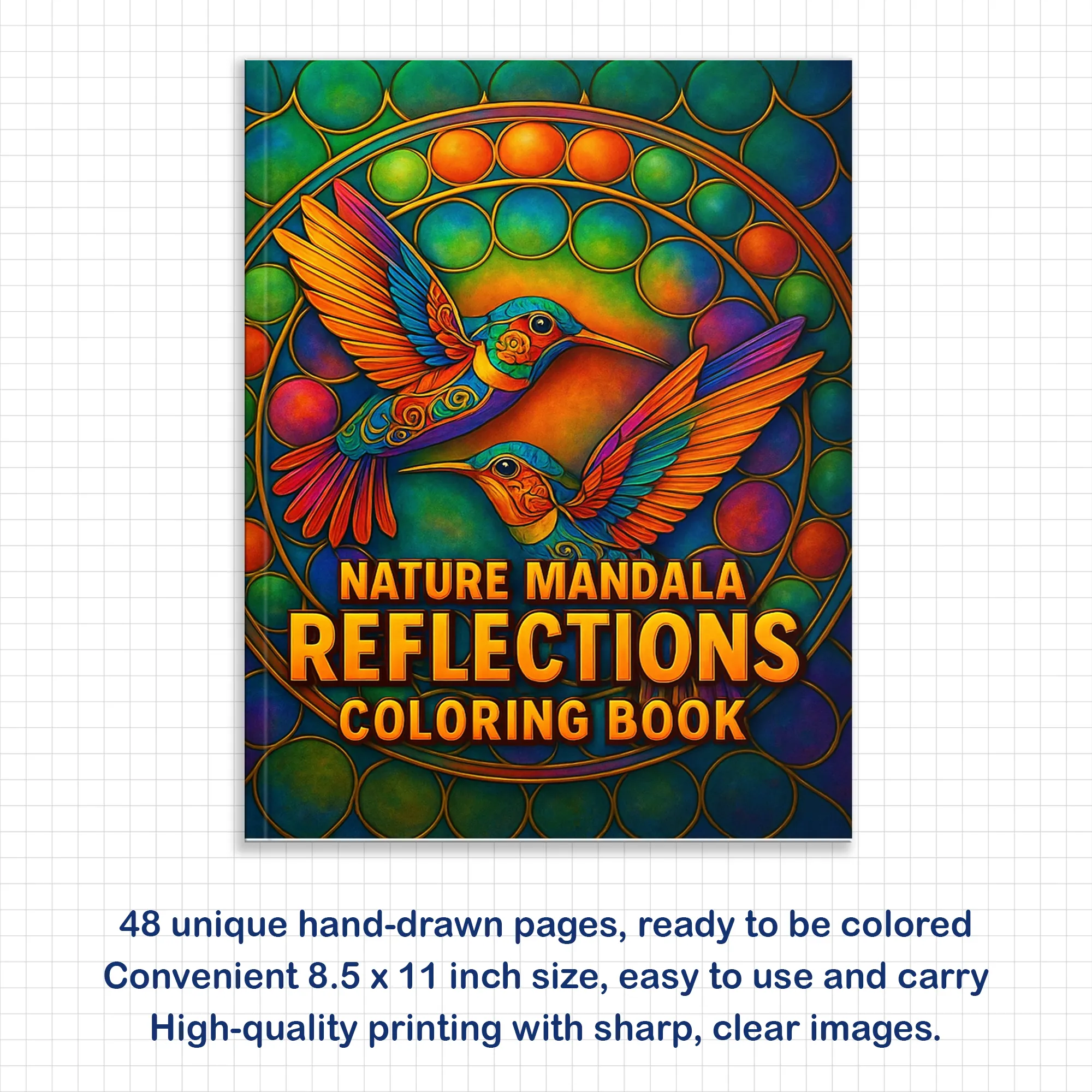 Nature Mandala Reflections Coloring Pages – 48 Intricate Designs for Adults - image 2