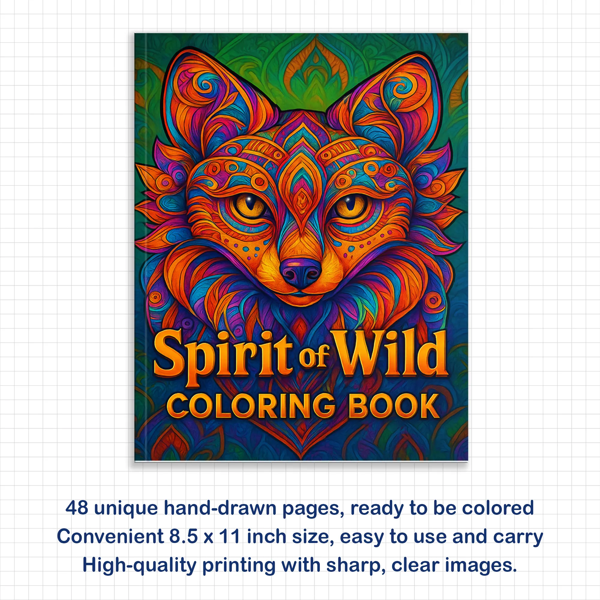 Spirit of the Wild Coloring Pages – 48 Animal Mandala Designs for Adults - image 2