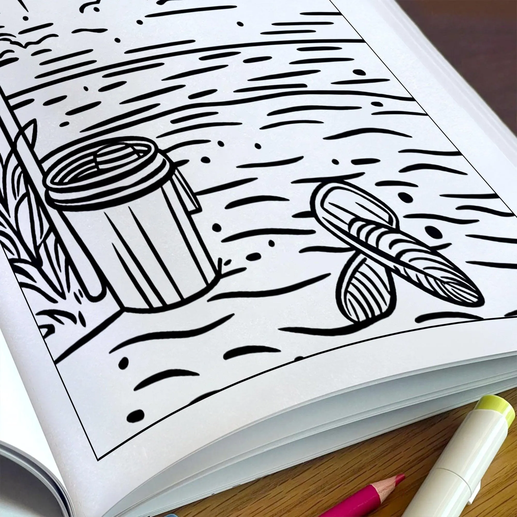 Coastal Joy Hawaii Coloring Pages – 48 Pages – Tropical Fun, Surfboards, Sea Life – For Kids - image 5
