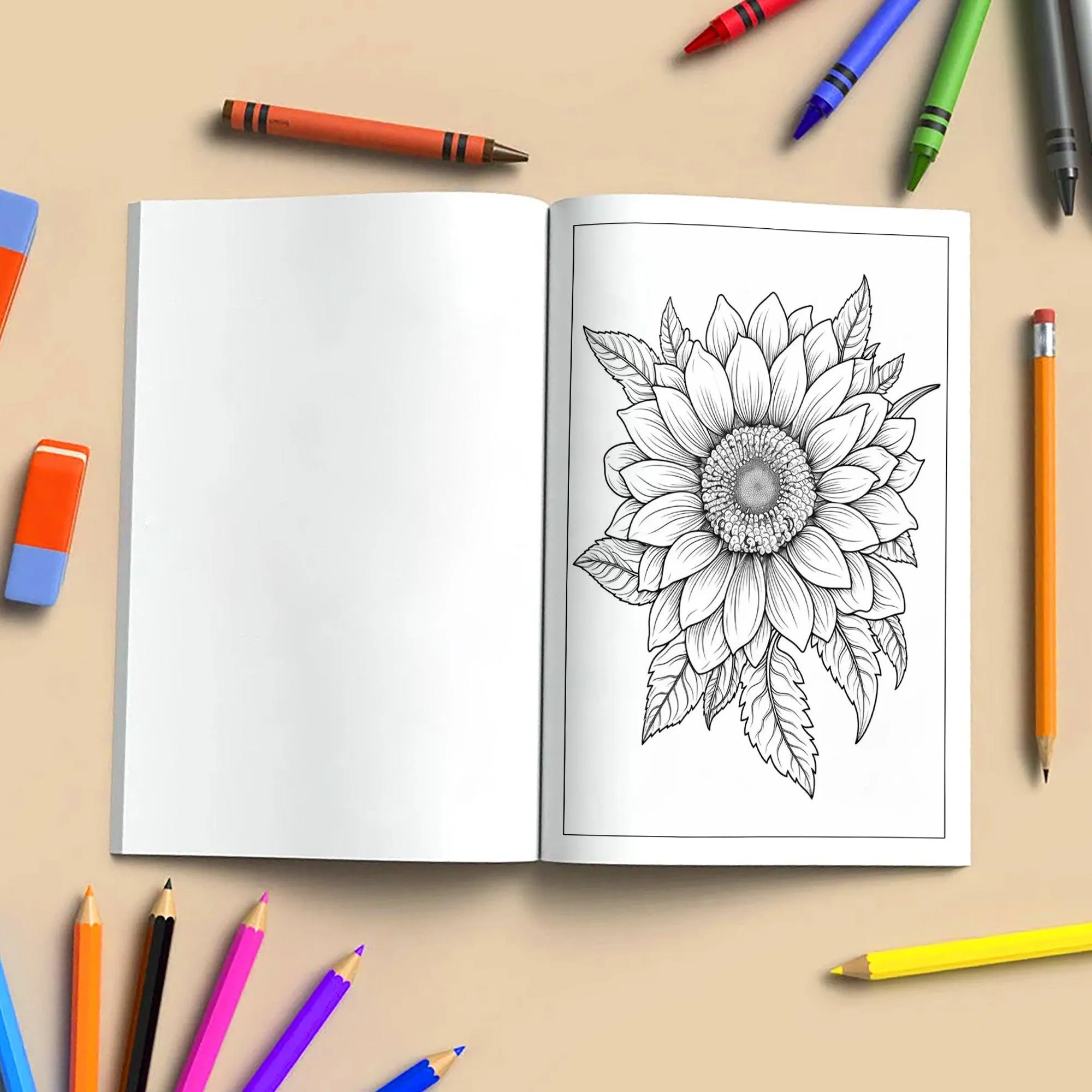 Sunflower Mandala Bliss Coloring Pages – 48 Floral Designs for Adults - image 4