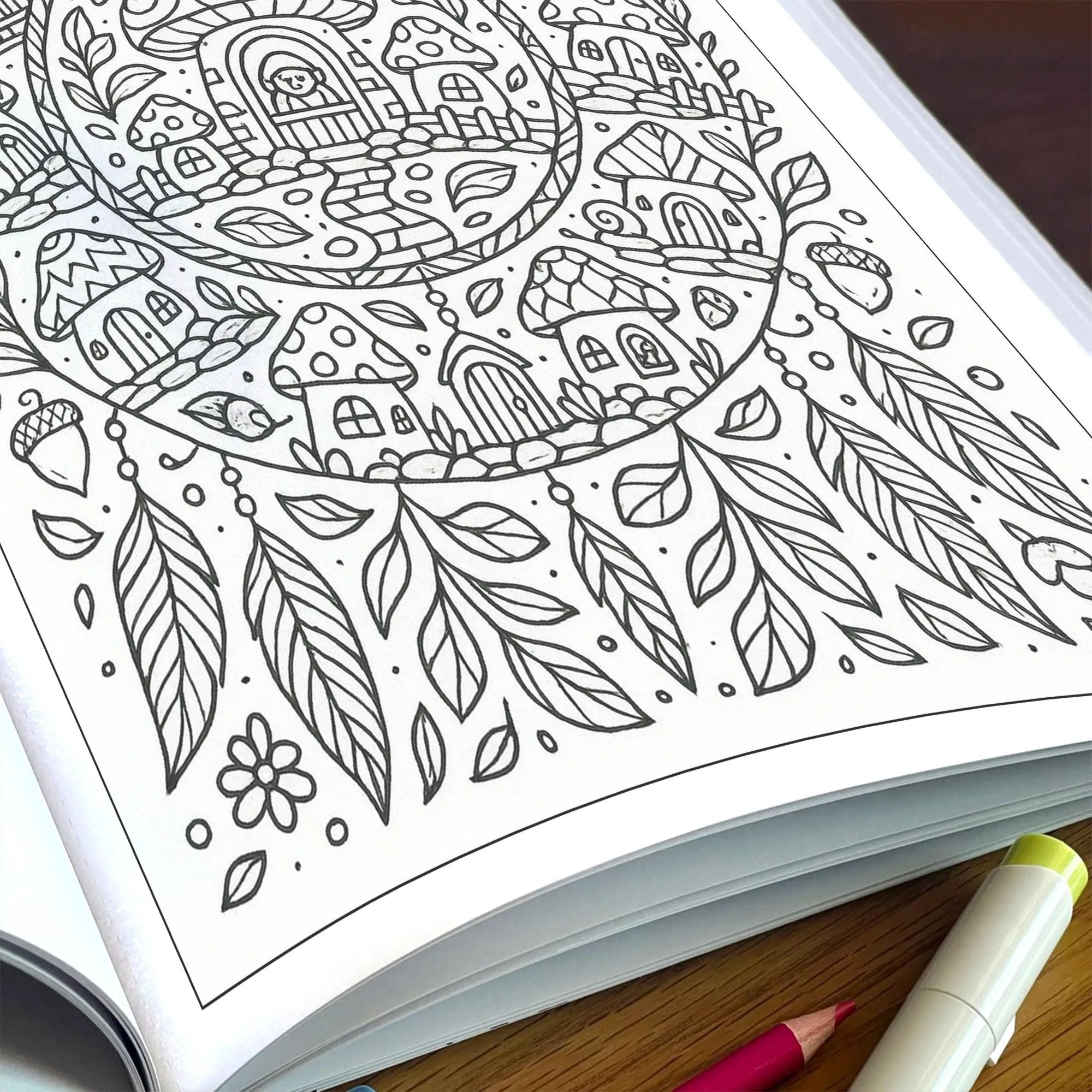 Enchanted Homes Mandalas Coloring Pages – 48 Fantasy Village Designs for Adults - image 5