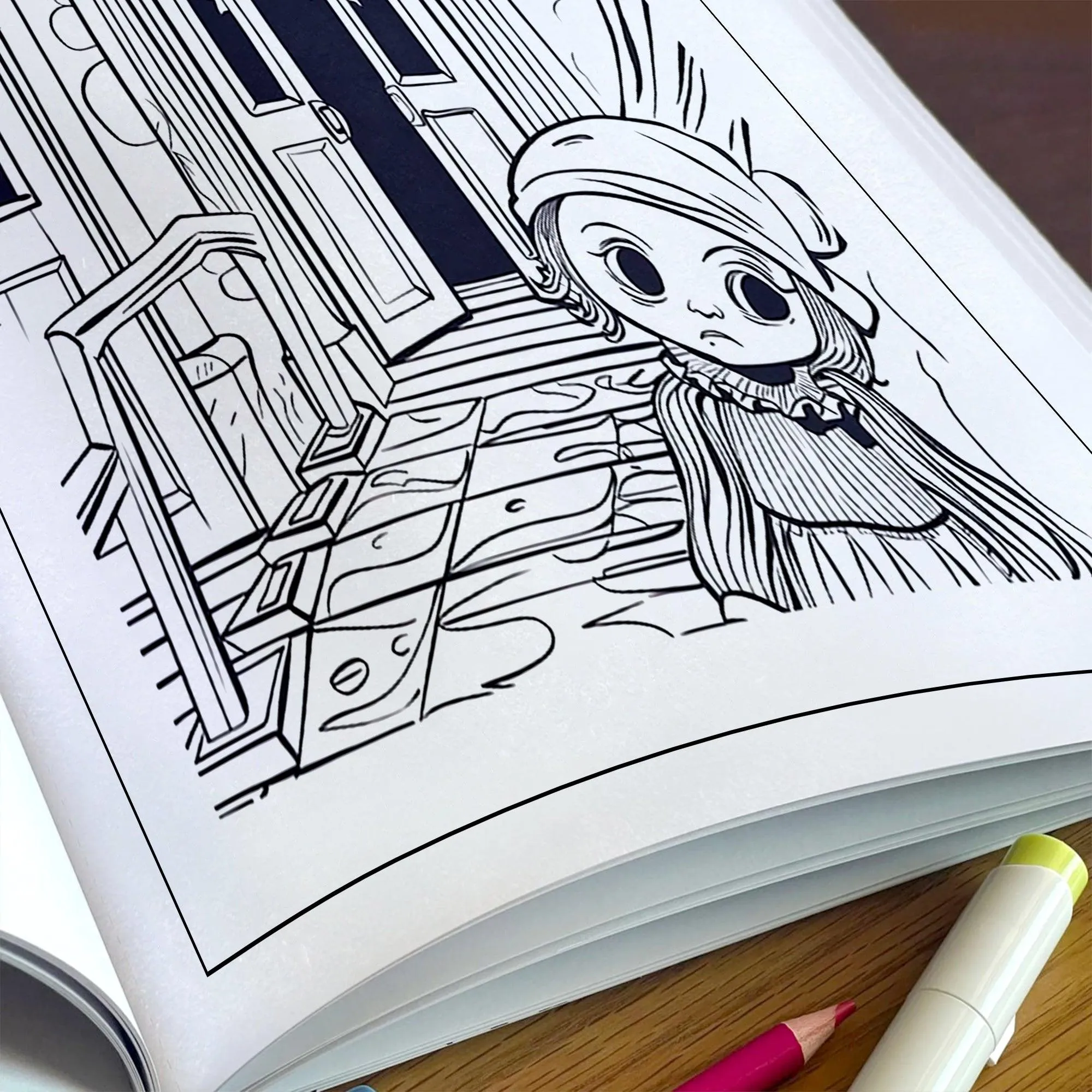 Fright Night – Haunted Mansion Coloring Pages – 48 Scary Houses & Halloween Vibes – For Kids - image 5