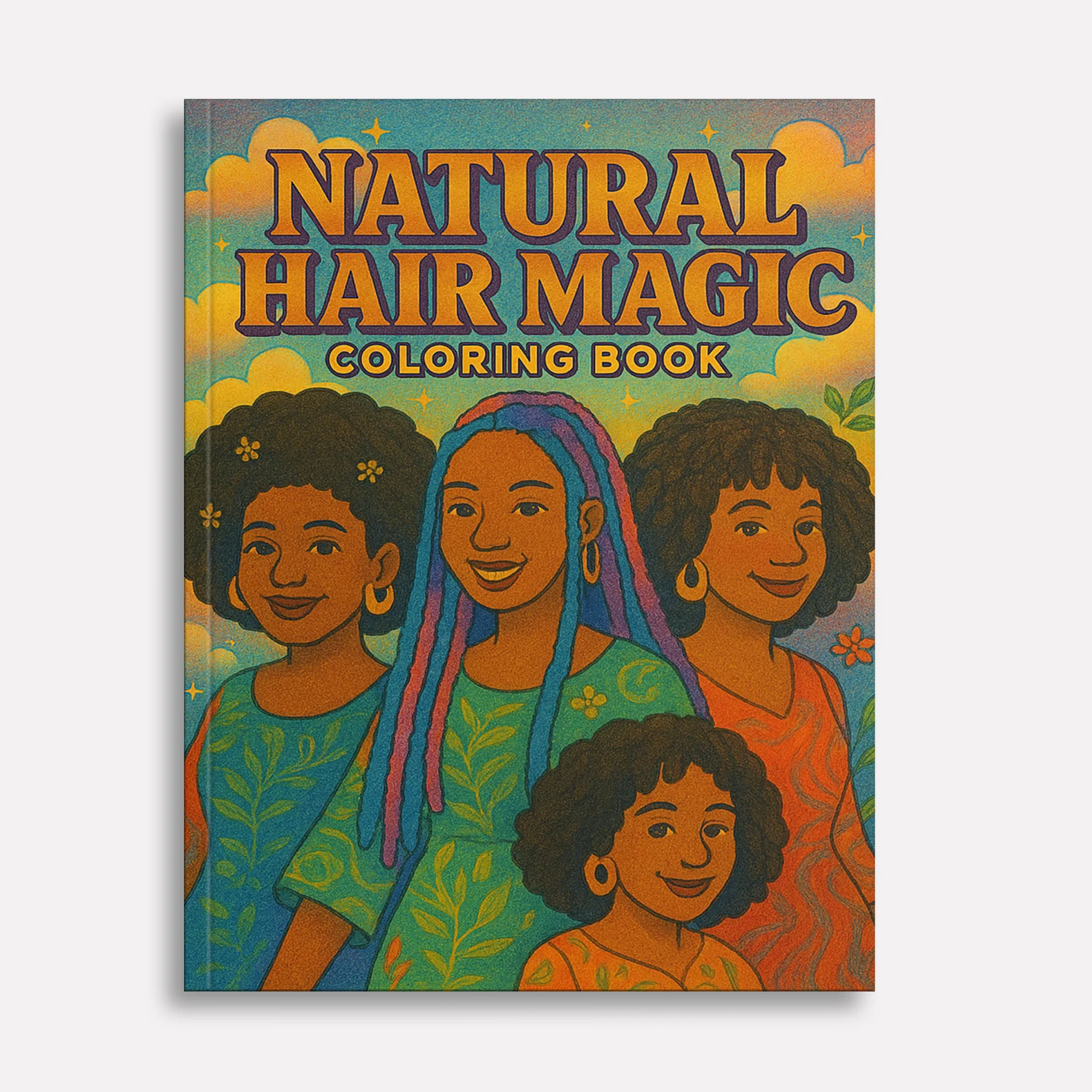 Natural Hair Magic Coloring Pages – 48 Empowering Portraits Celebrating Curls, Braids, and Black Beauty