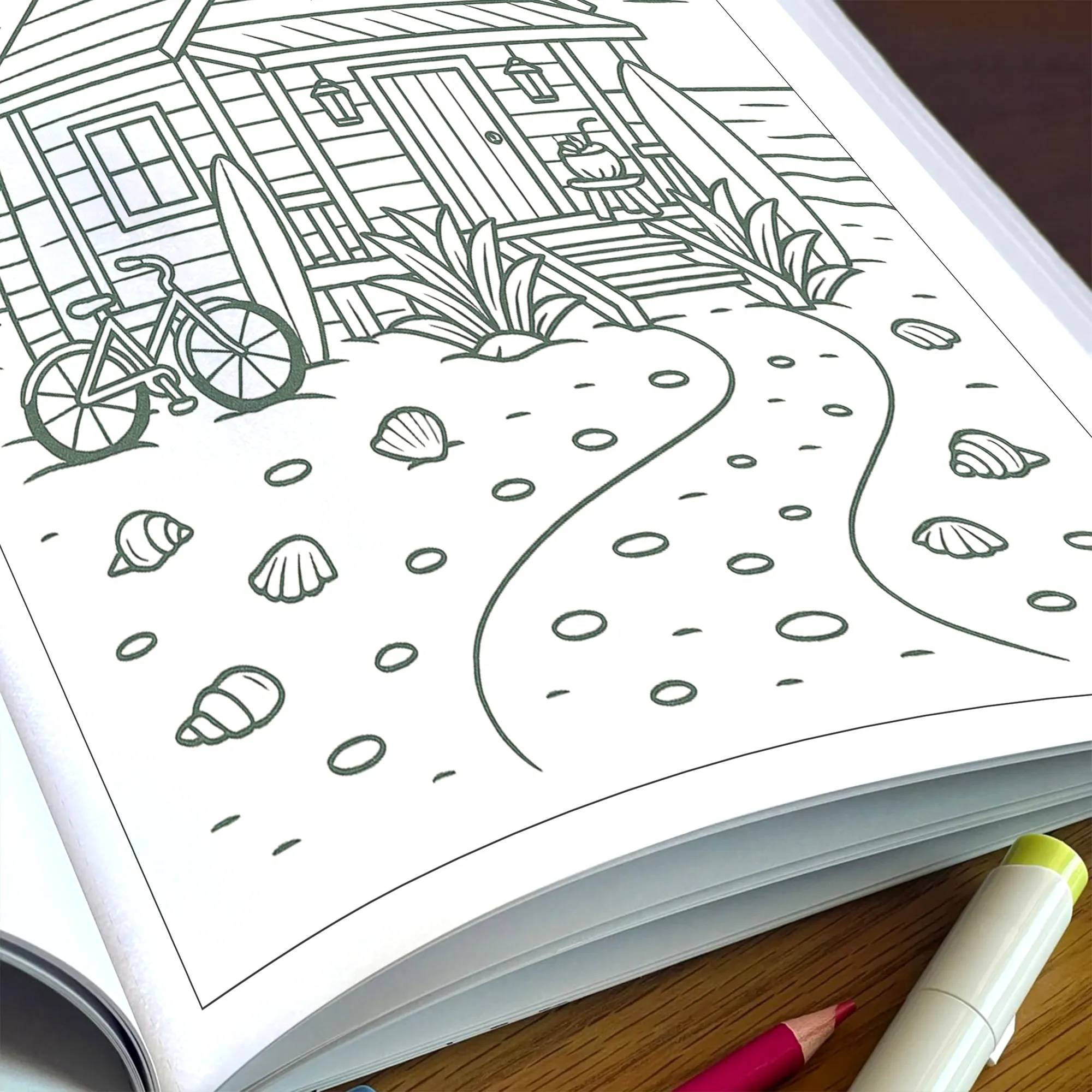 Cozy Island Life Coloring Pages – 48 Pages – Chill, Peaceful, Tropical Moments – For Adults - image 7