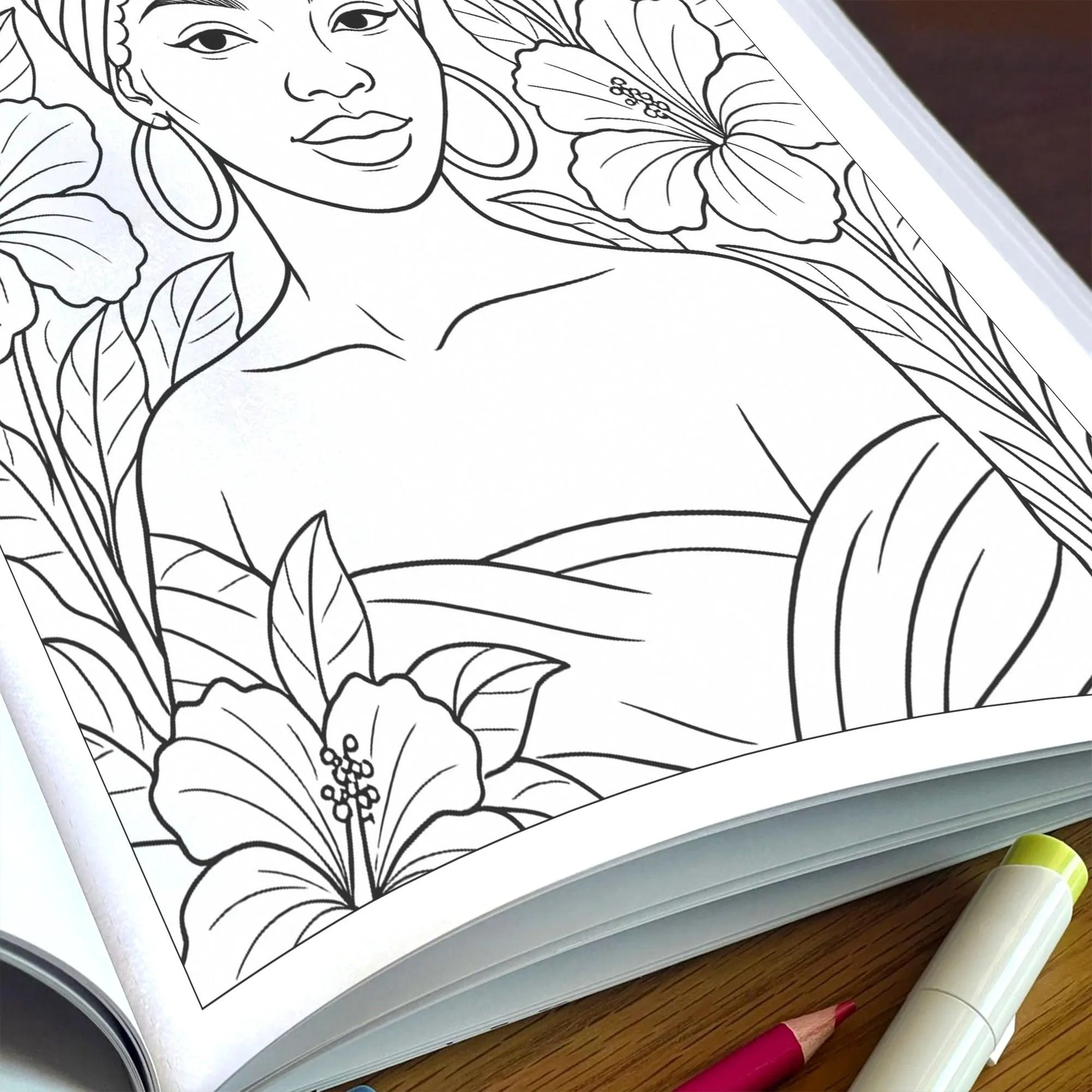 Beautiful Black Queens Coloring Pages – 48 Pages – Regal, Empowering, Afrocentric Beauty – For Adults - image 6