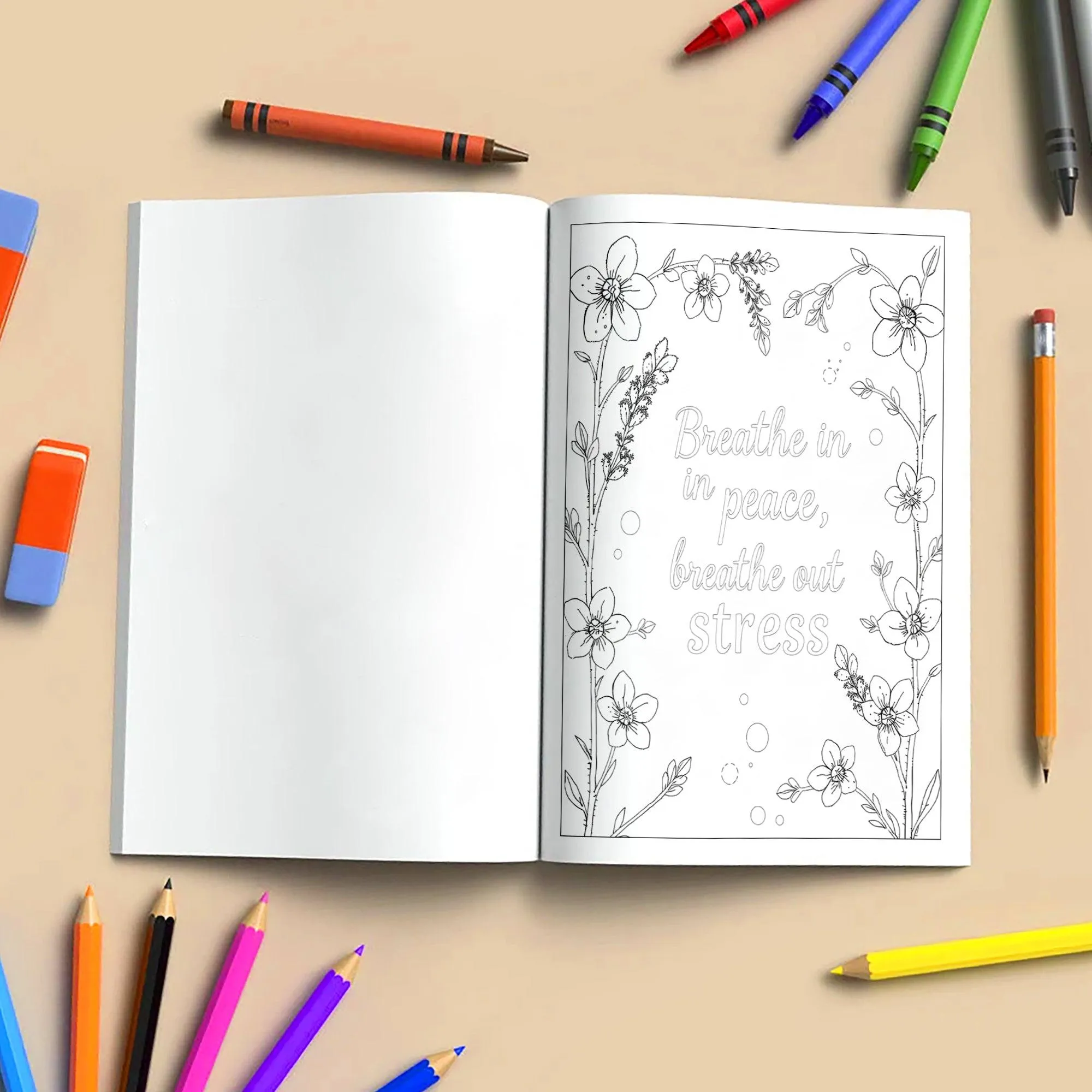Bloom with Words – Flower Coloring Pages – 48 Pages – Inspiring Quotes Framed by Elegant Florals – For Adults - image 4
