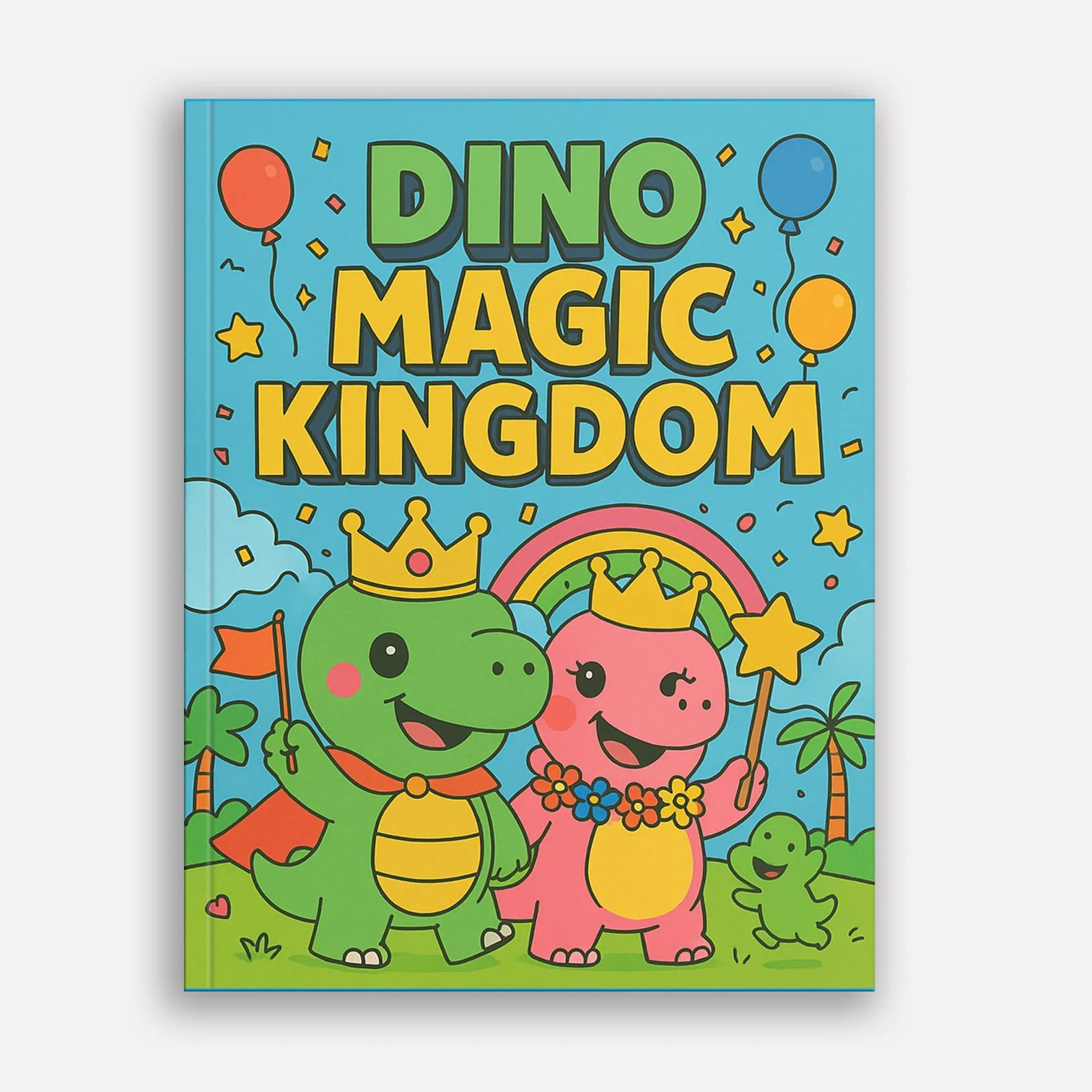 Dino Magic Kingdom Coloring Pages – 48 Pages – Fun, Fantasy-Filled, Prehistoric Adventures – For Kids