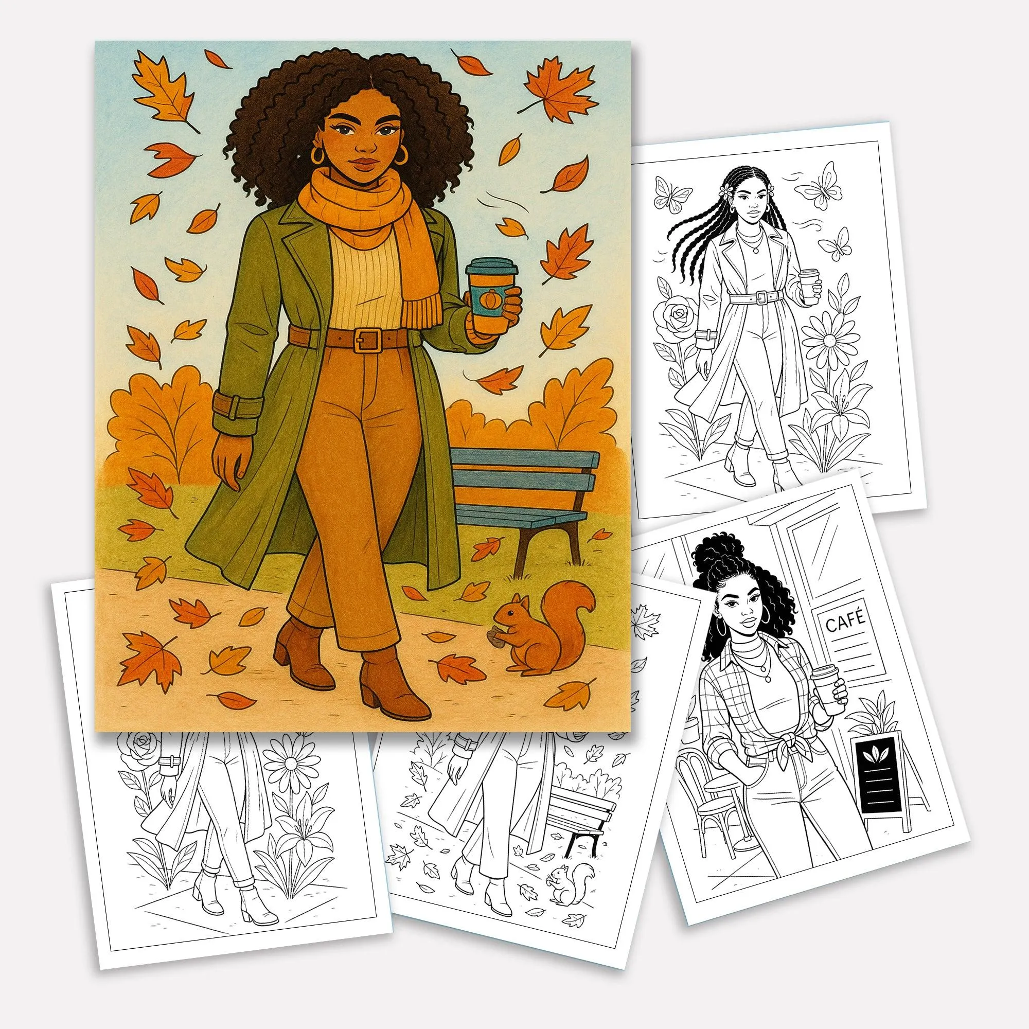 Curly Queen Coloring Pages – 48 Pages – Bold, Empowering, Natural Hair Beauty – For Adults - image 2