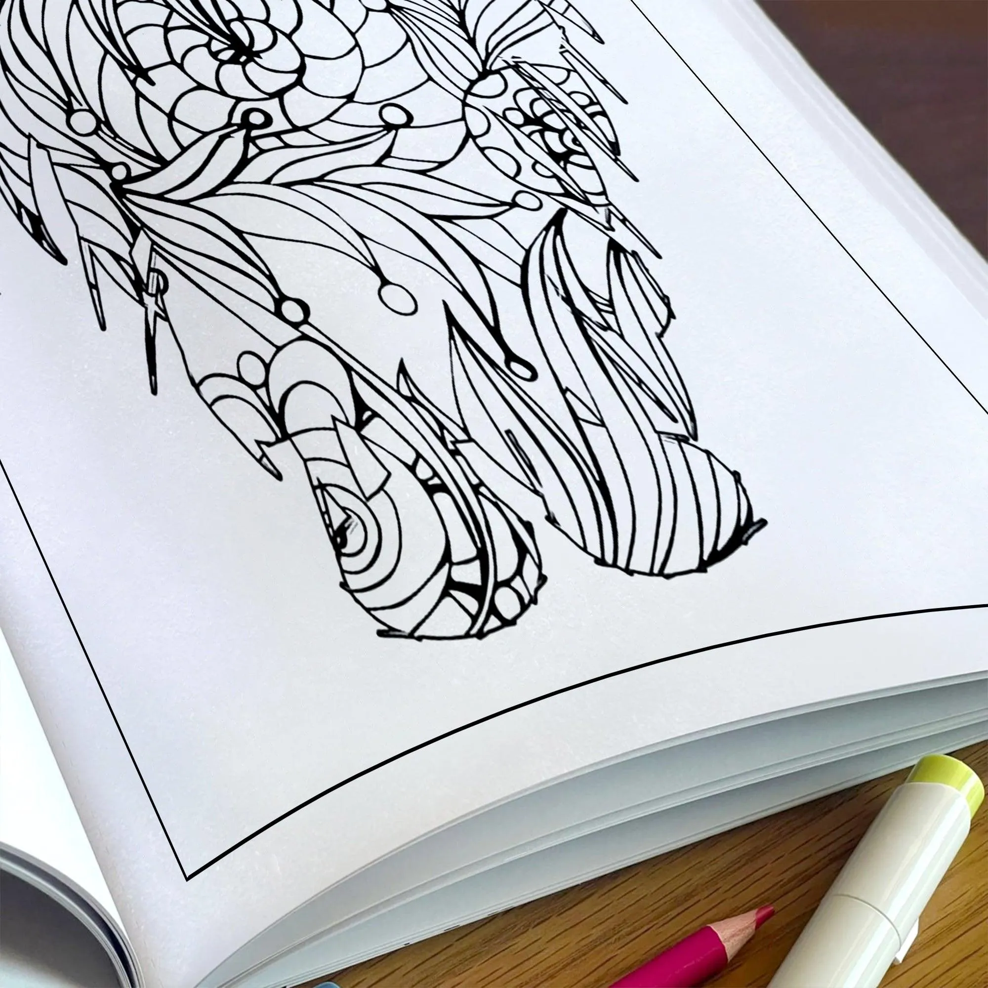 Mandala Animal Shapes Coloring Pages – 48 Intricate Silhouette Designs for Adults - image 5