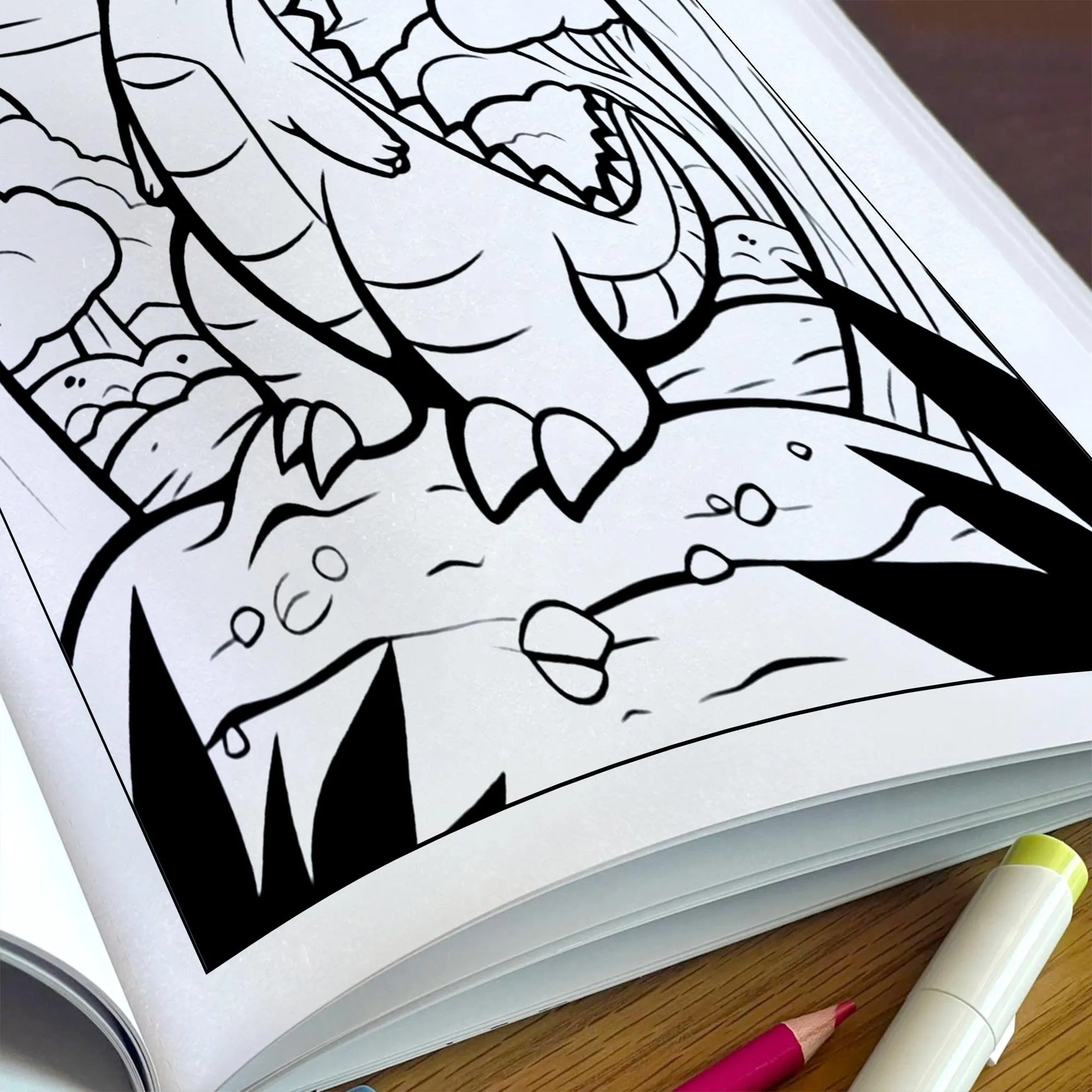 Jurassic Smiles – Friendly Dino Coloring Pages – 48 Pages – Cute Prehistoric Designs – For Kids - image 5