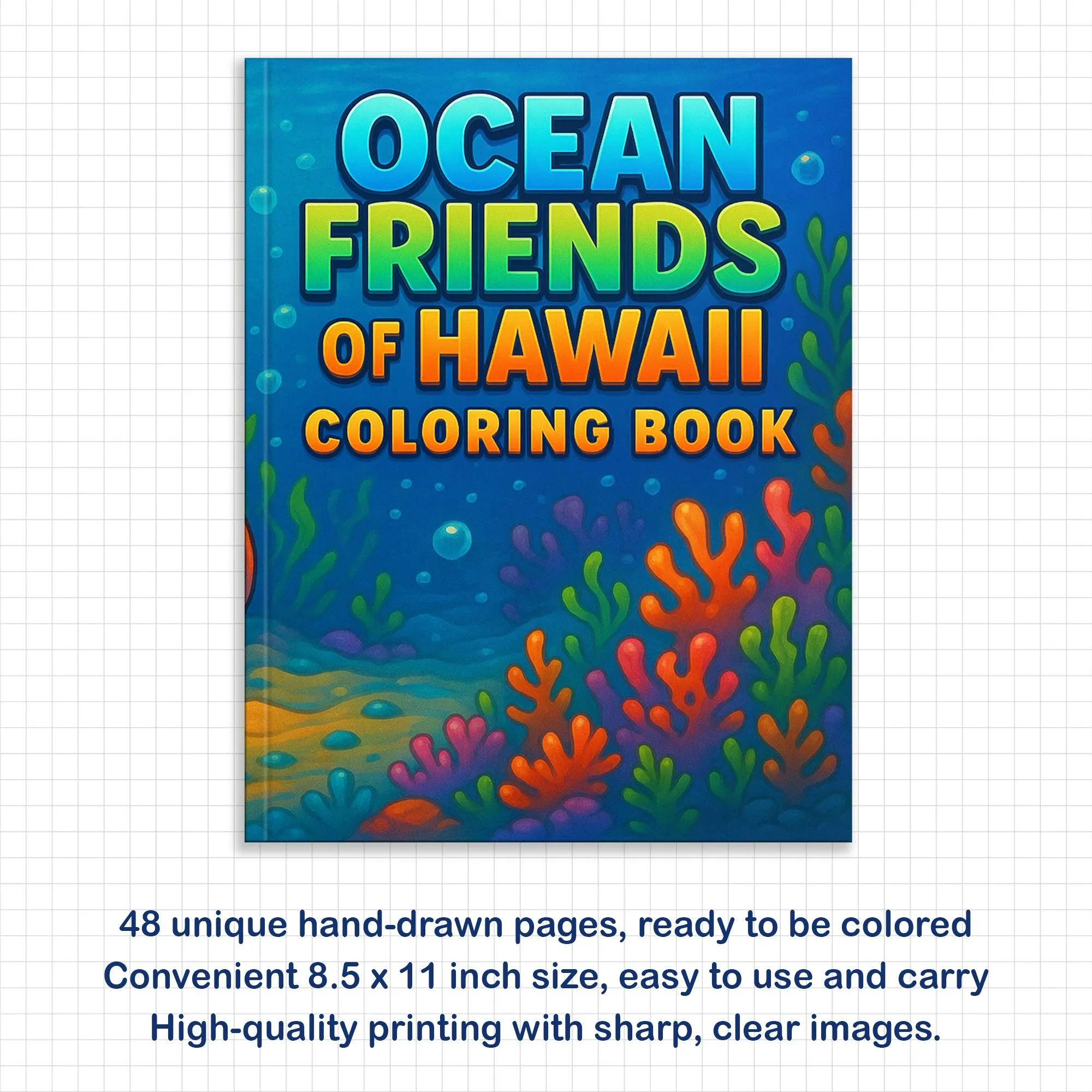 Ocean Friends of Hawaii Coloring Pages – 48 Fun Sea Life Designs for Kids - image 3