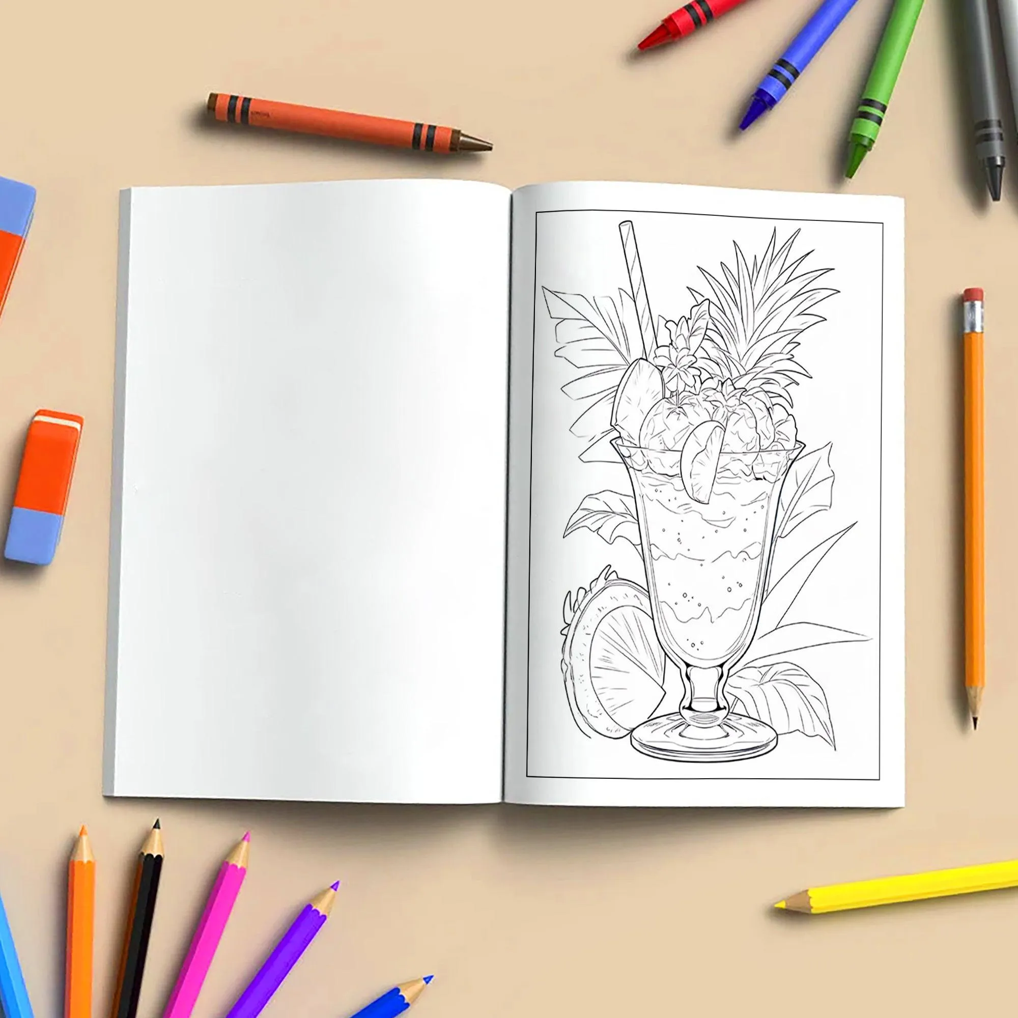 Hawaiian Joy Coloring Pages – 48 Fun Tropical Scenes for Kids - image 4