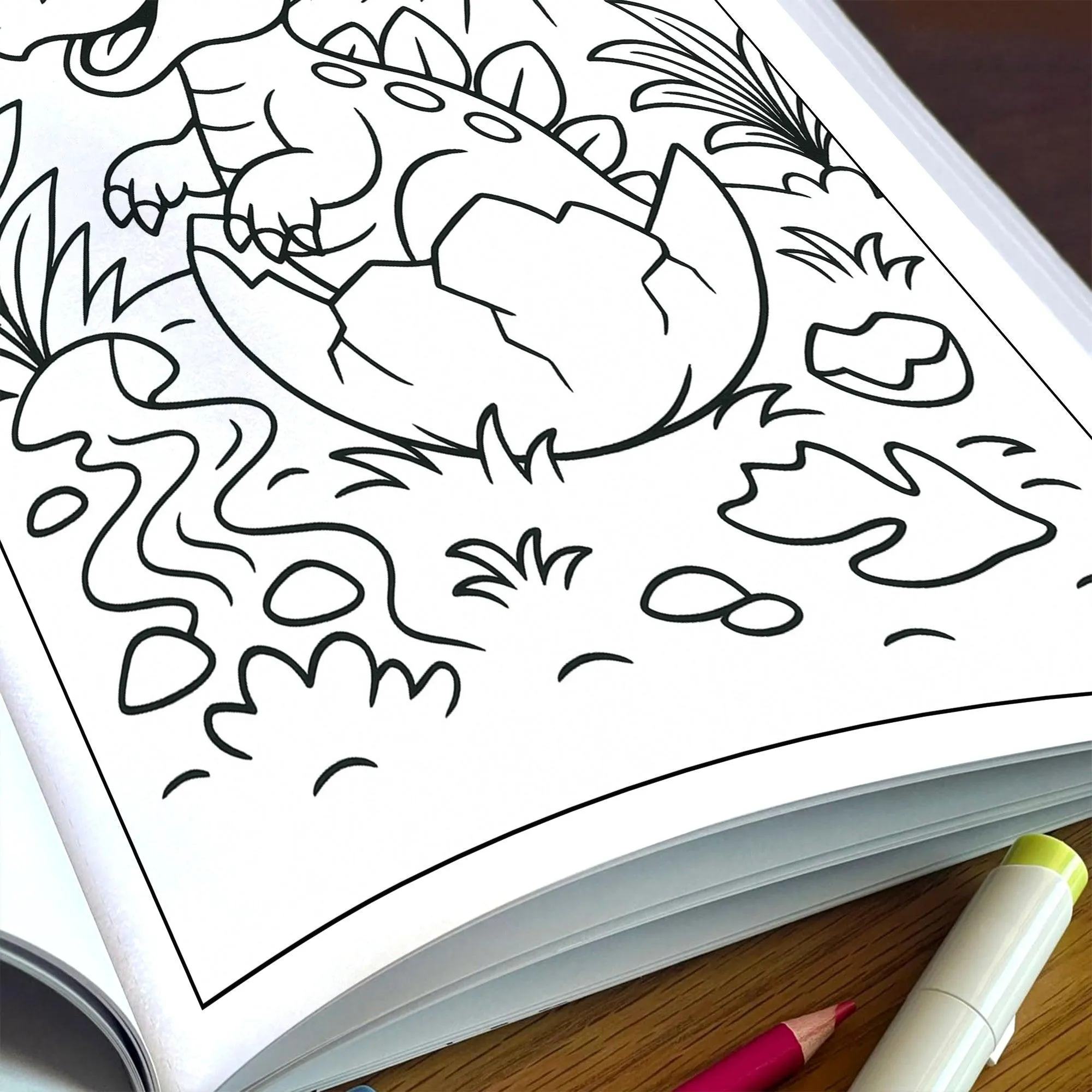 Dino Volcano World Coloring Pages for Kids – 48 Action-Packed Designs - image 7