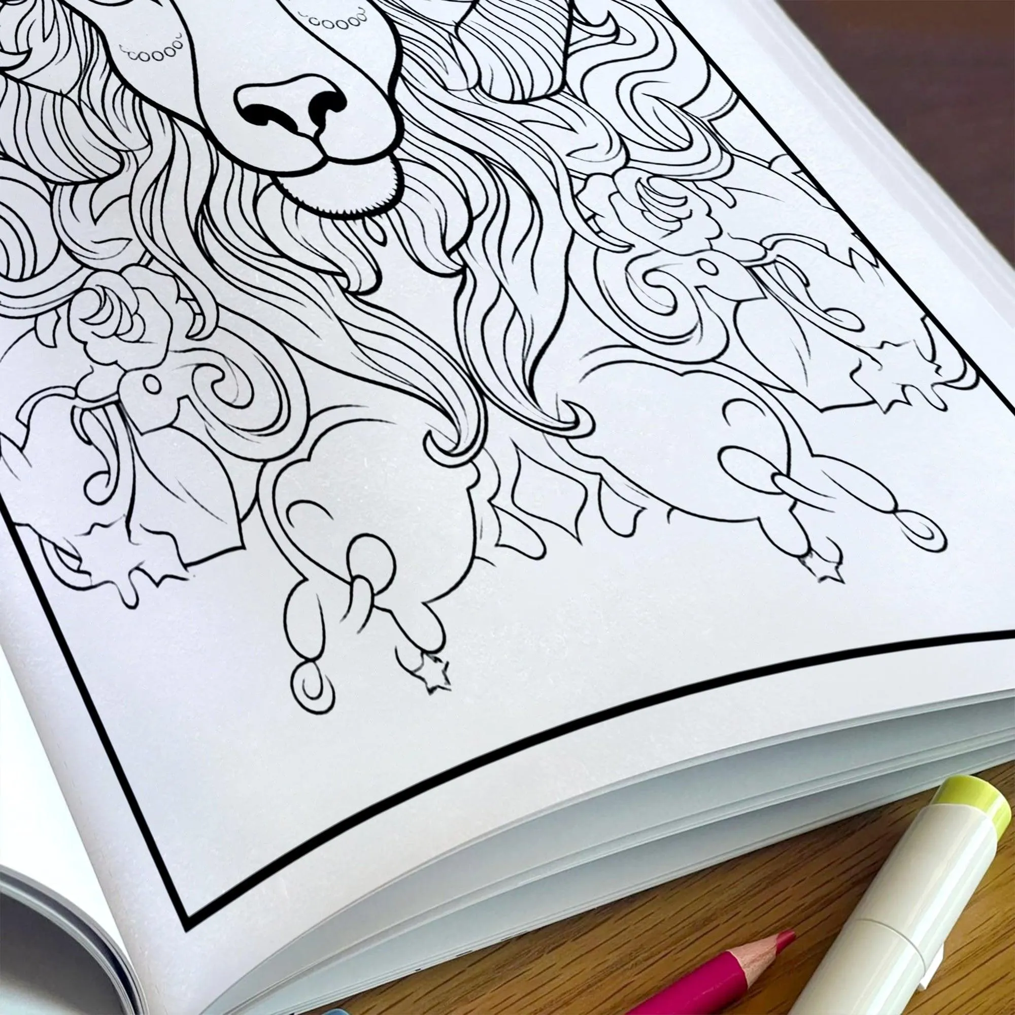Zodiac Spirit Coloring Pages – 48 Mystical Astrology Animals for Adults - image 5