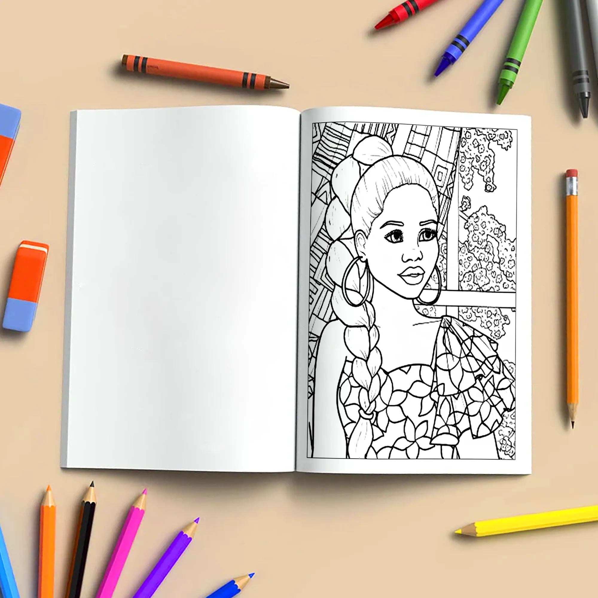 Black and Beautiful Coloring Pages – 48 Empowering Designs for Adults - image 4