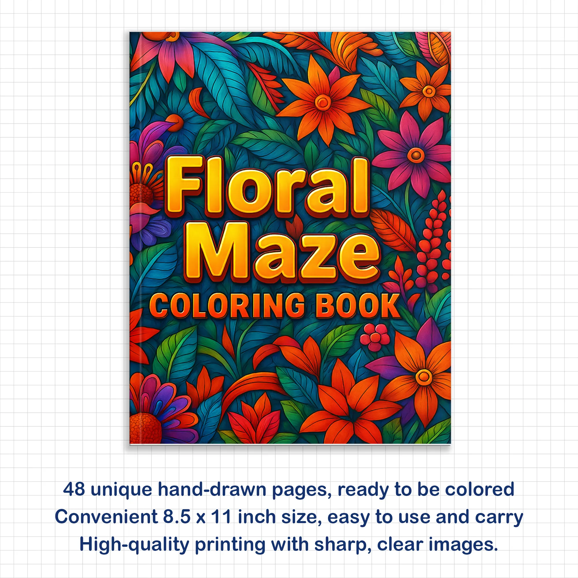 Floral Maze Coloring Pages – 48 Intricate Flower Pattern Designs for Adults - image 2