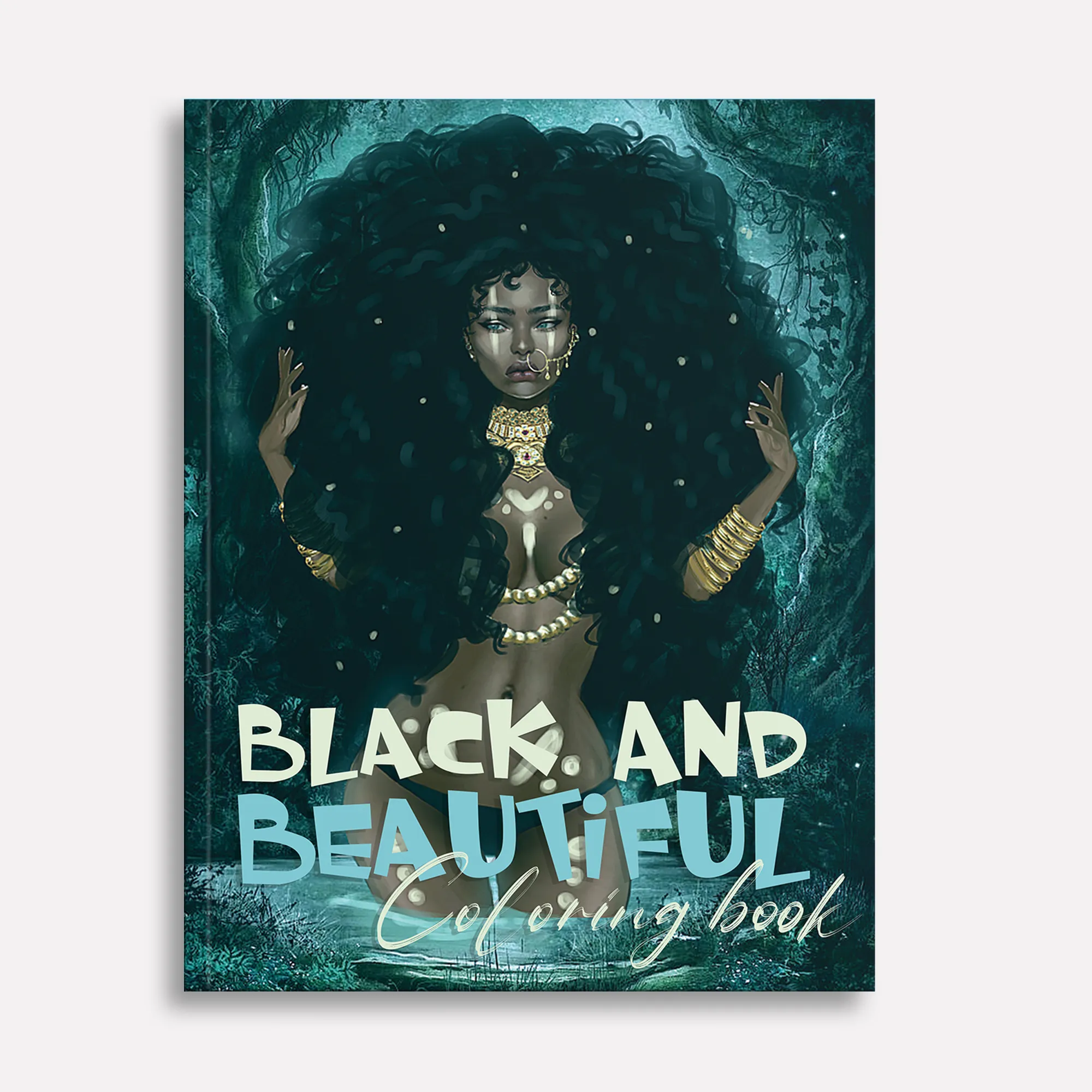 Black and Beautiful Coloring Pages – 48 Empowering Designs for Adults