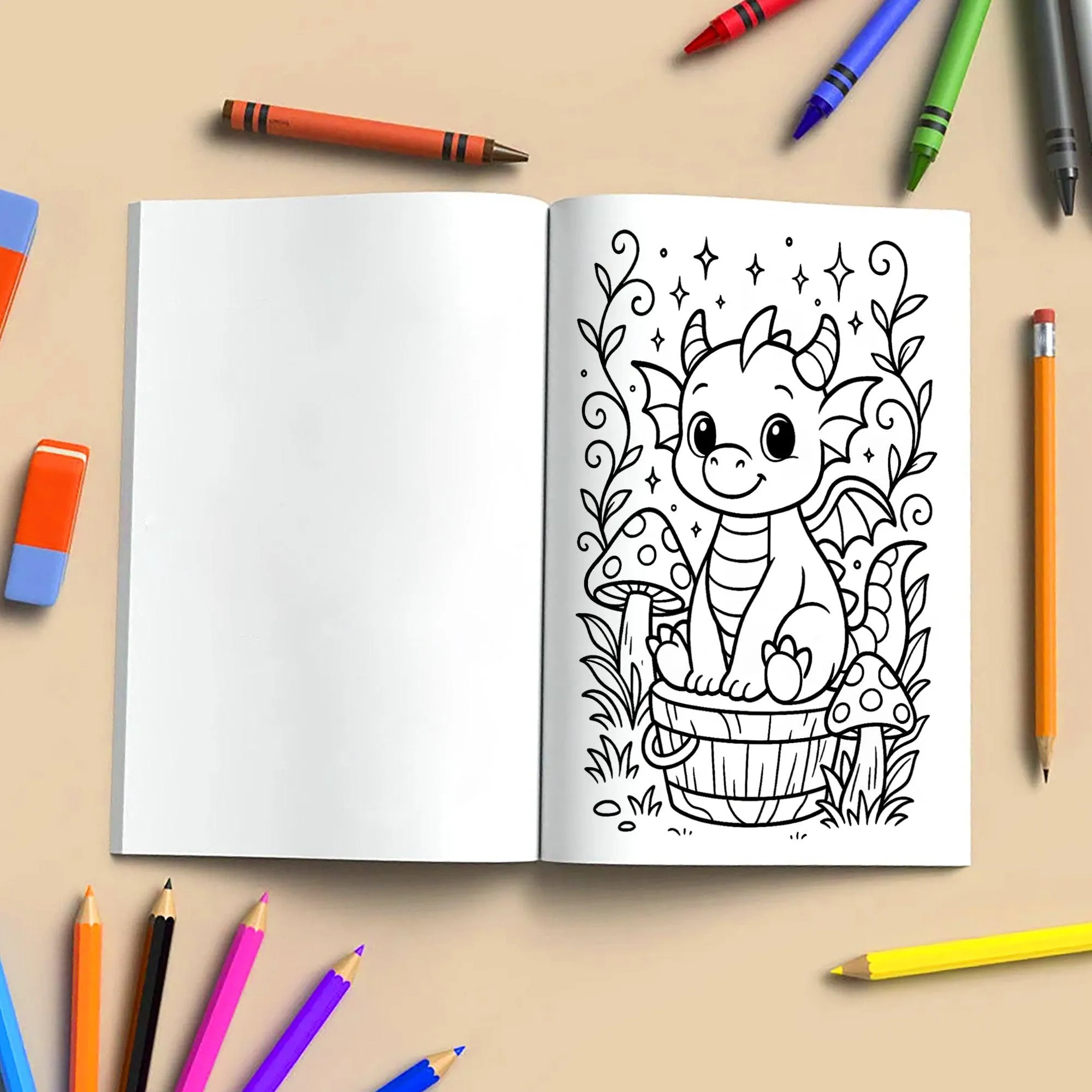 Dragons & Dreams Coloring Book - A Magical Coloring Adventure - image 6