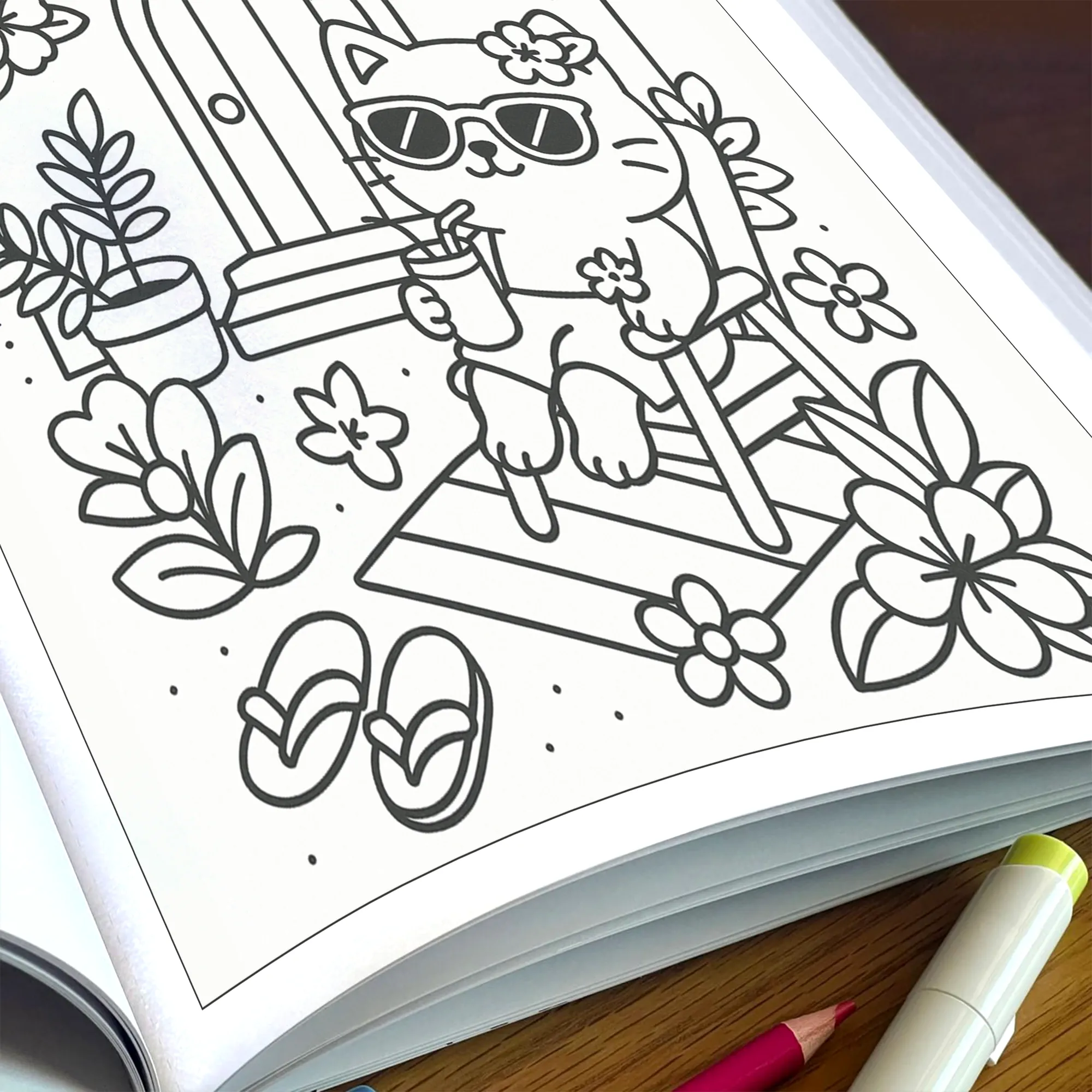 Beach Day Kitty Coloring Pages – 48 Cute & Fun Designs for Kids - image 6
