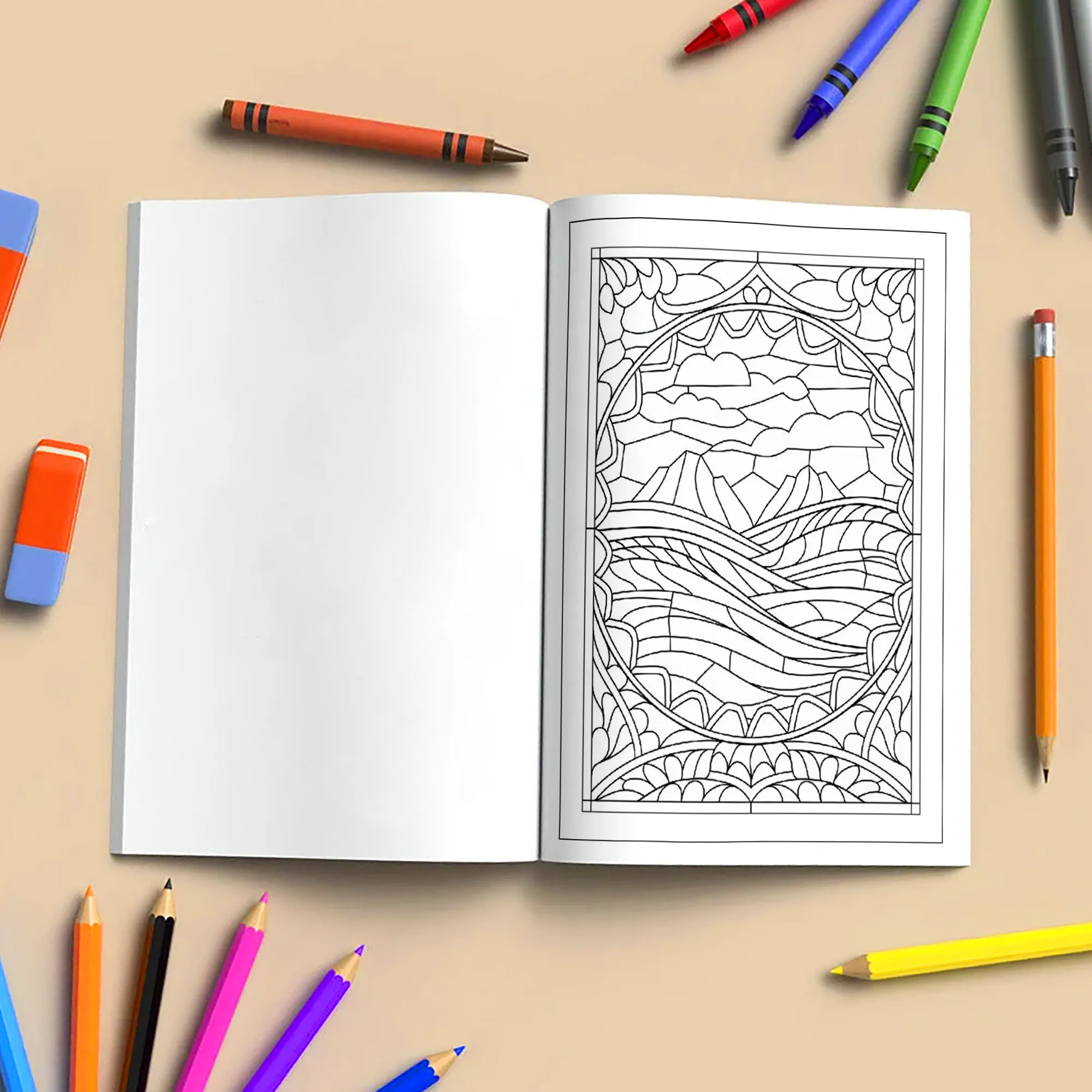 Nature Mandala Reflections Coloring Pages – 48 Intricate Designs for Adults - image 4