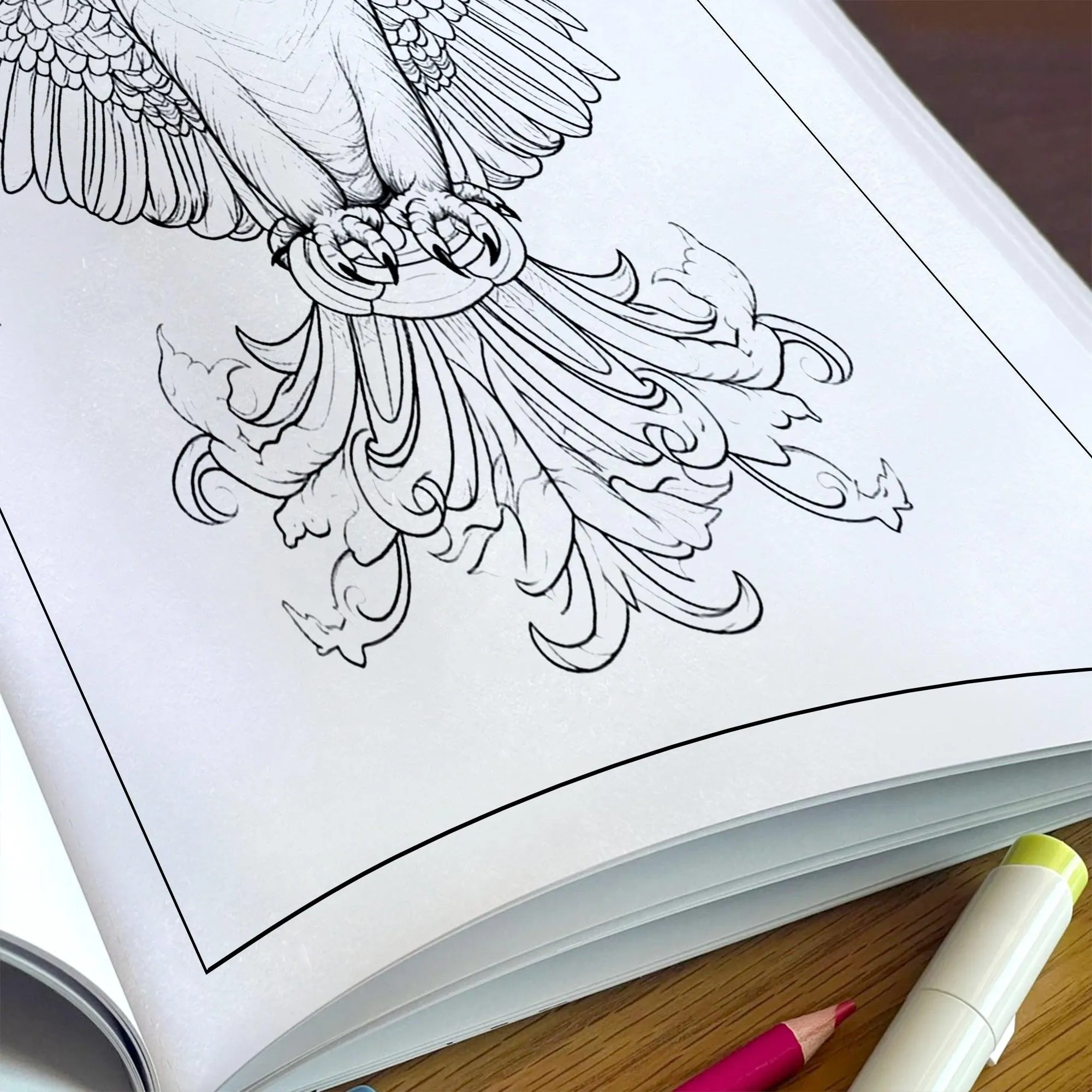 Regal Eagles Mandala Coloring Pages – 60 Bold Line Art Designs for Adults - image 5