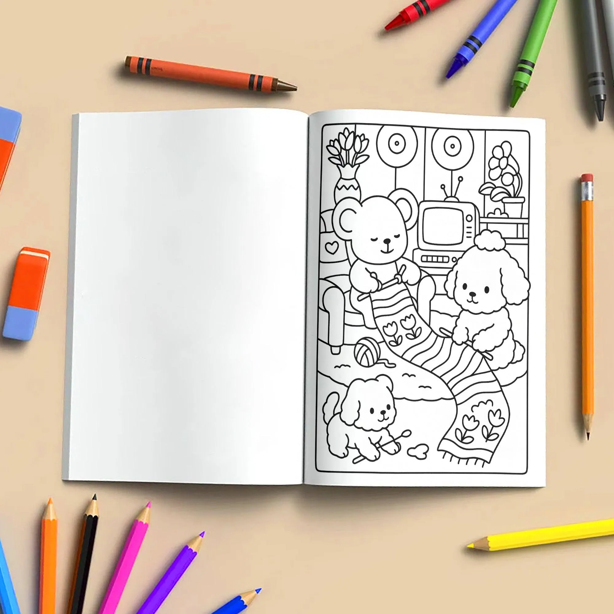 Cozy Bear Days – A Kawaii Coloring Adventure | 48 Adorable Cozy Bear-Themed Pages for Relaxation & Fun - image 5