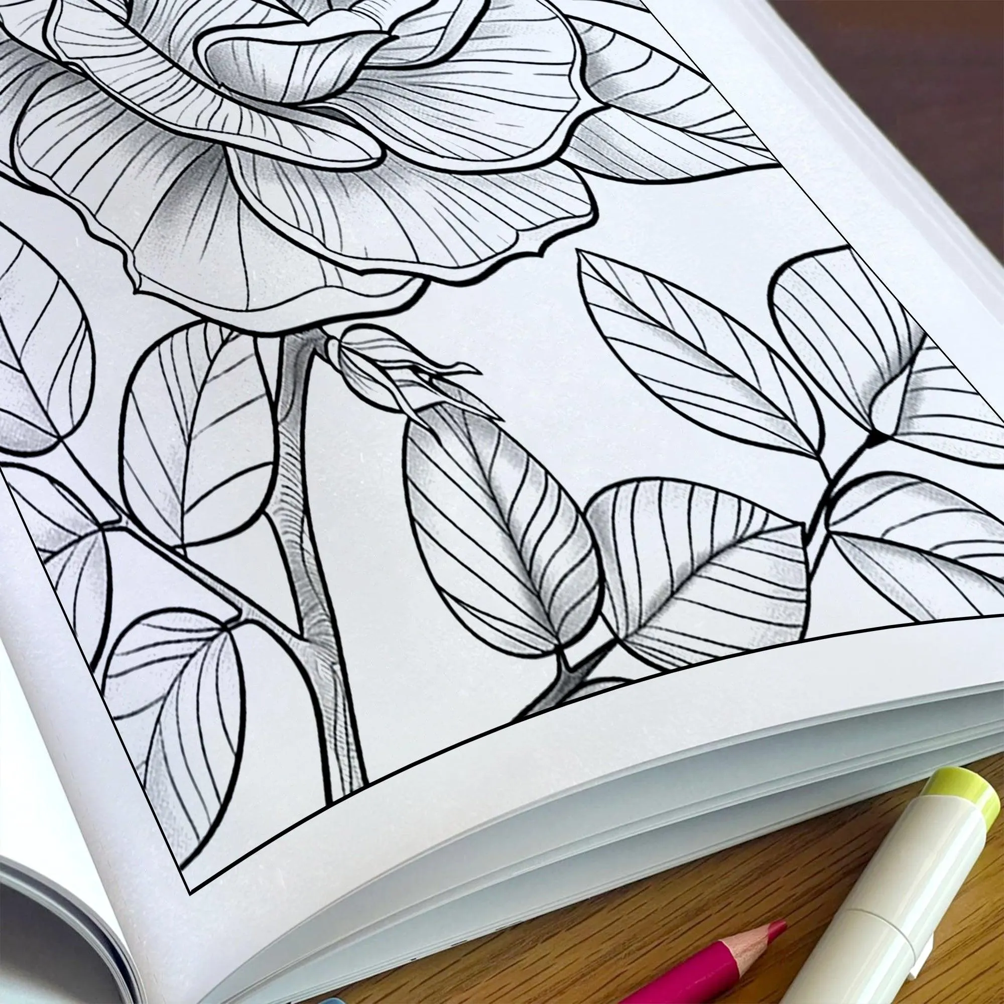 Blossom Dreams Coloring Pages – 48 Pages – Floral Wonderland Art, Beautiful Flowers, Nature Designs – For Adults - image 5
