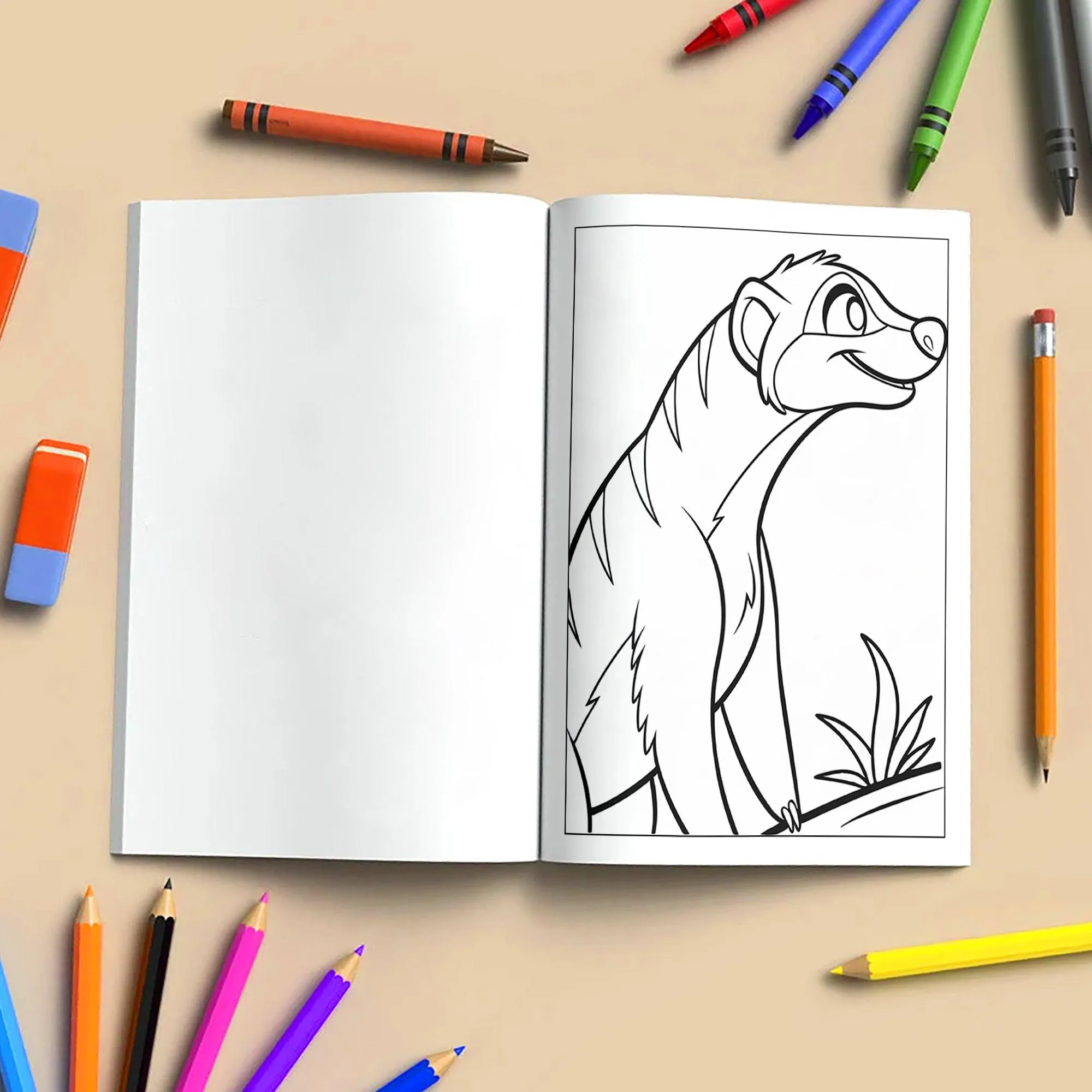 Wild Friends Coloring Pages – 48 Pages – Fun Animal Designs – For Kids - image 4