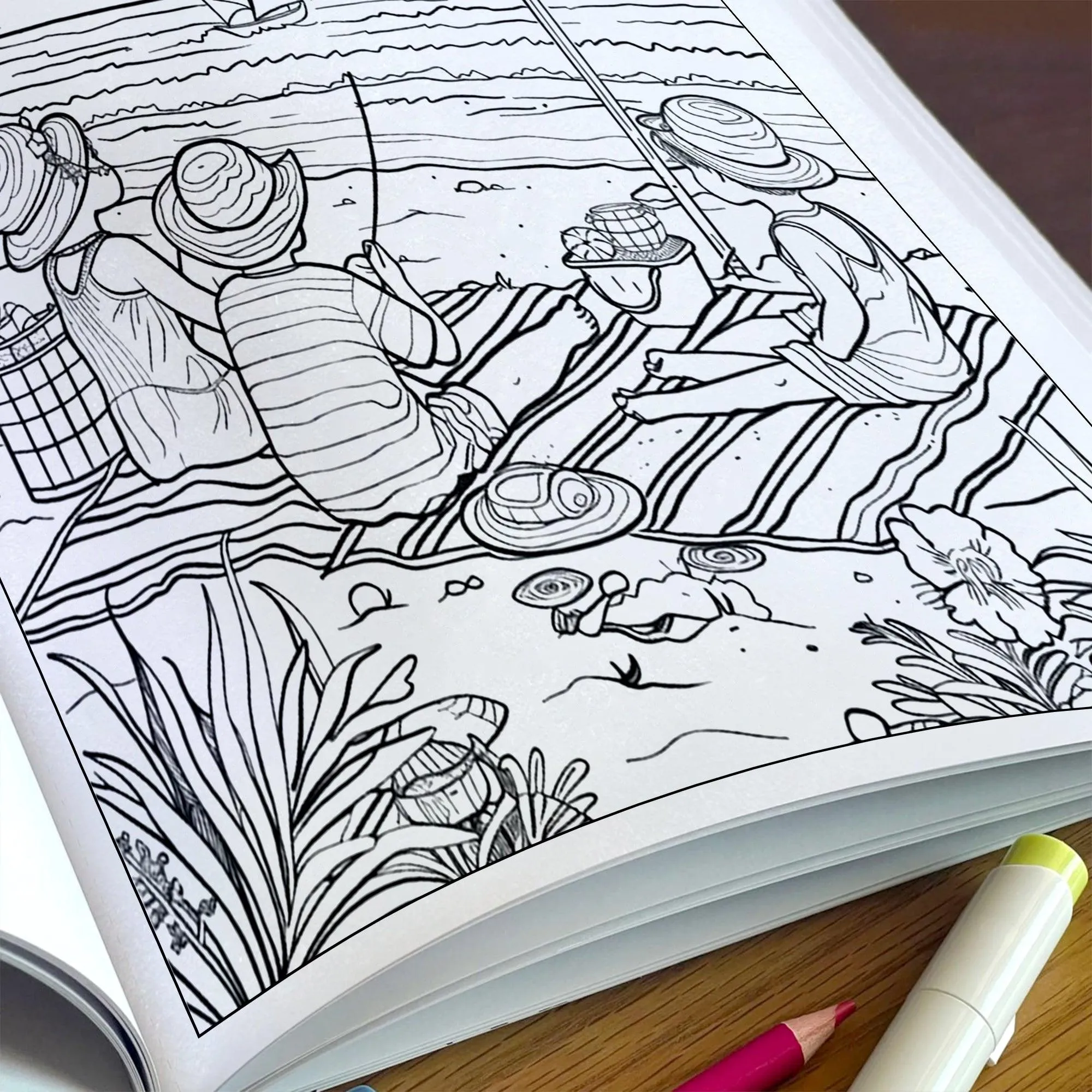 Coastal Days in Hawaii – Hawaii Coloring Pages – 48 Pages – Scenic, Calm, Summer Vibes – For Adults - image 5