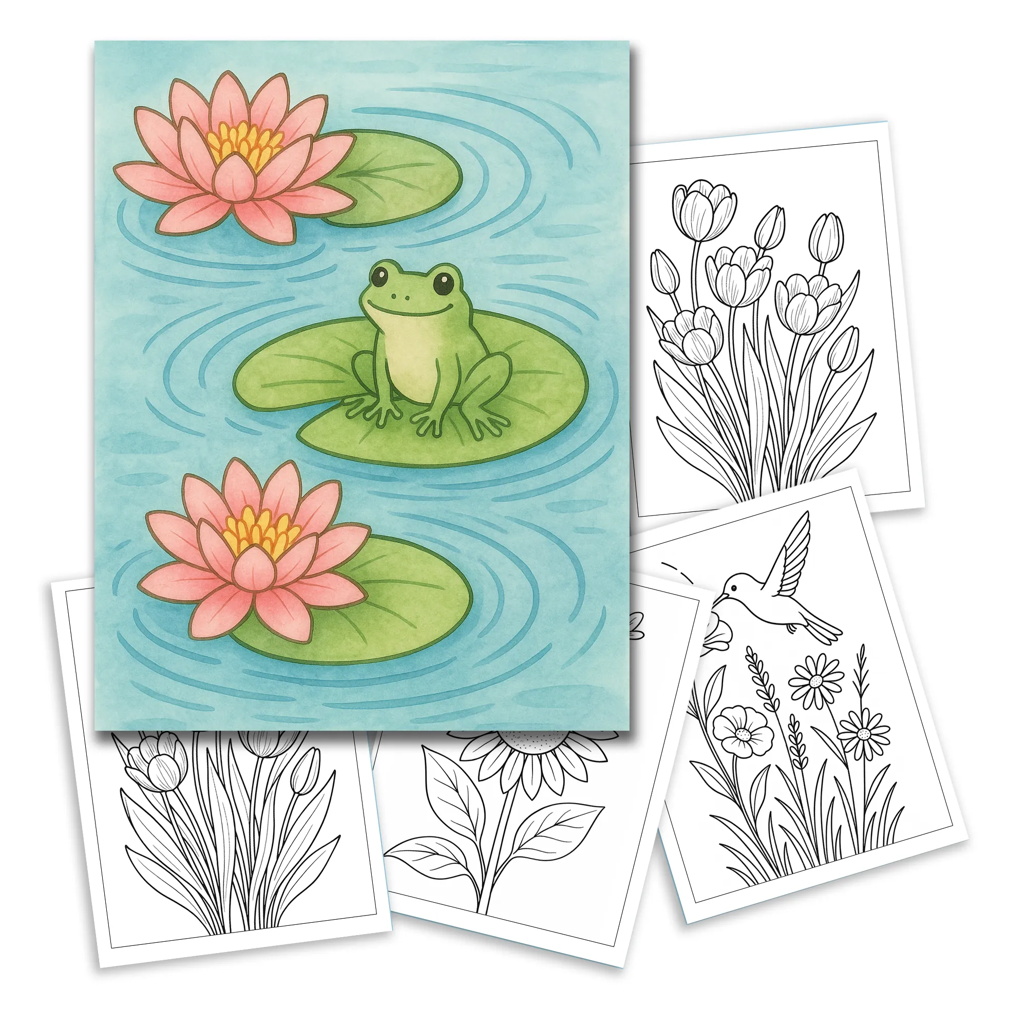 Lovely Spring Garden Flower Coloring Pages – 48 Relaxing Floral Designs for kids - image 2
