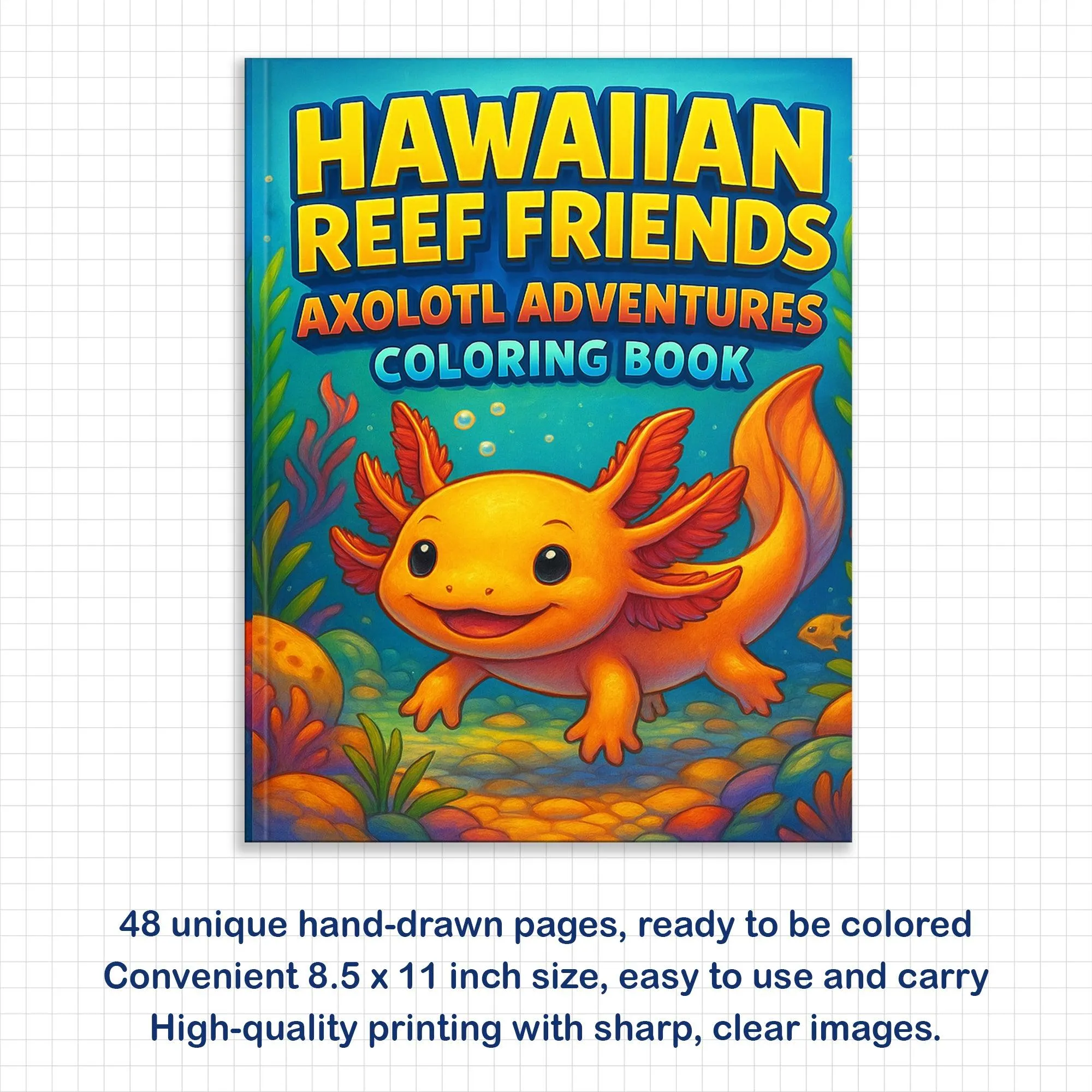 Hawaiian Reef Friends Coloring Pages – 48 Underwater Animal Designs for Kids - image 3