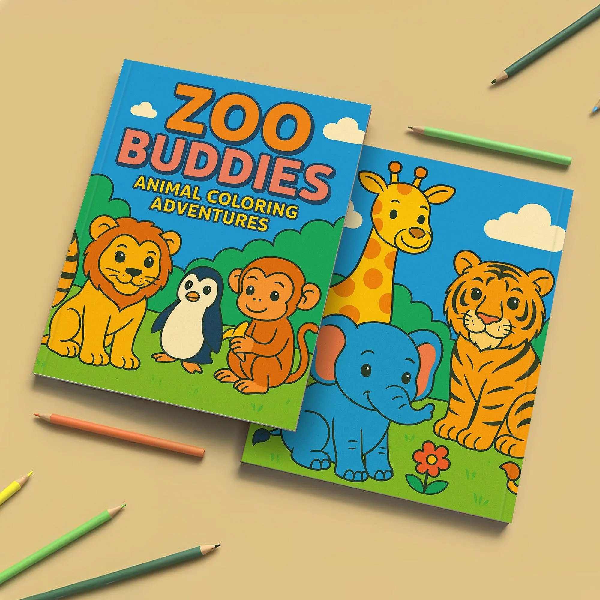 Zoo Buddies – Animal Coloring Adventures | 48 Fun Coloring Pages for Kids - image 5