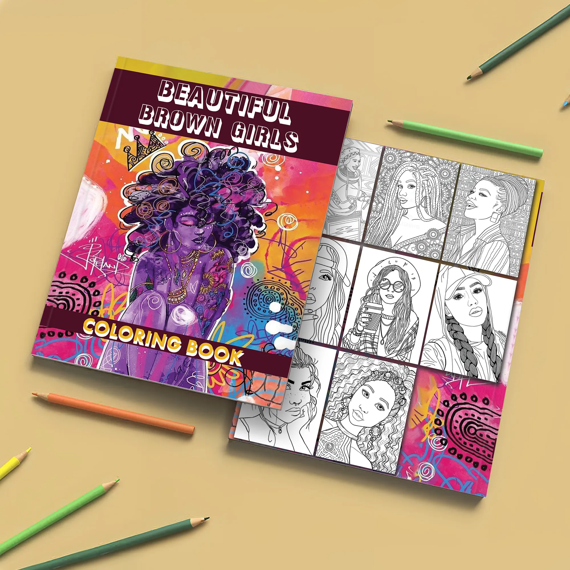 Beautiful Brown Girls Coloring Pages – 48 Elegant Designs for Adults - image 7