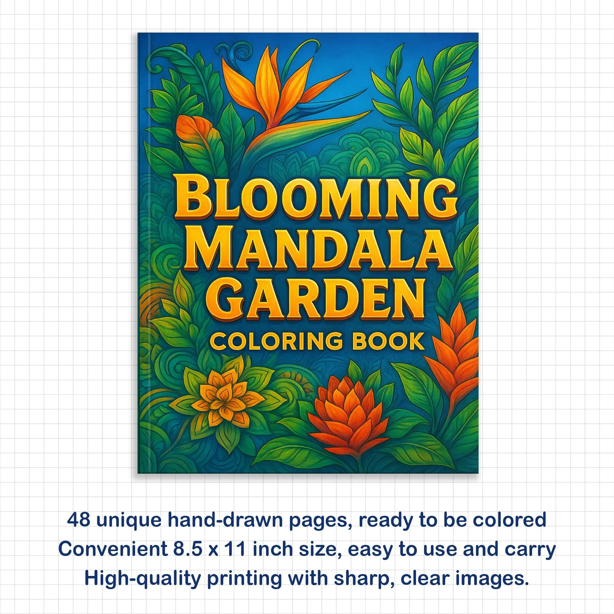 Blooming Mandala Garden Coloring Pages – 48 Floral Designs for Adults - image 3