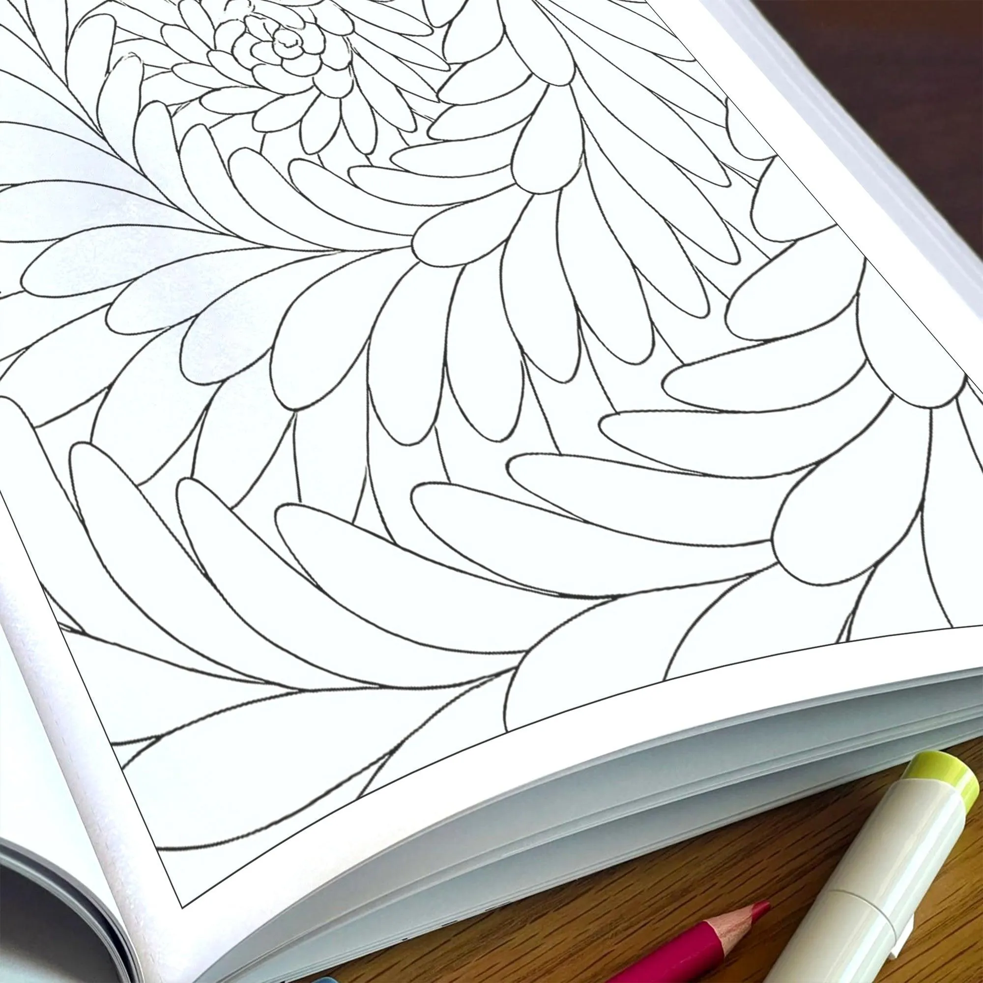 Zen Daisies Spiral – Flower Coloring Pages – 48 Pages – Meditative, Botanical, Mindful Patterns – For Adults - image 6