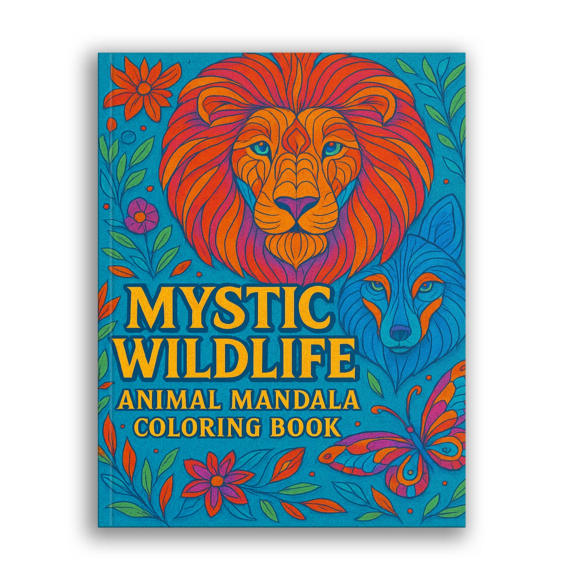 Mystic Wildlife Coloring Book - Intricate Animal Mandalas for Relaxation and Creativity