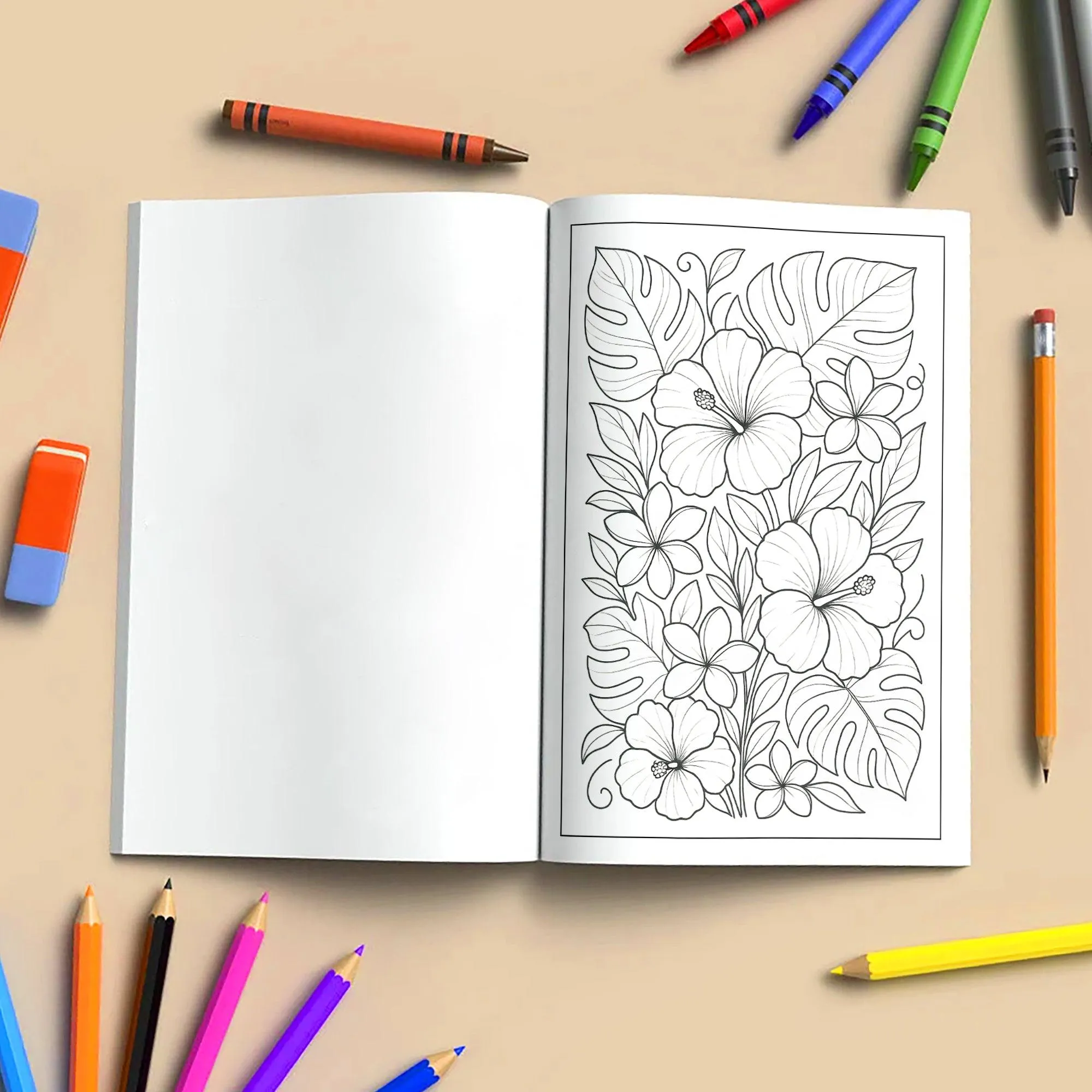 Sunshine Garden Flowers Coloring Pages – 48 Cheerful Floral Designs - image 5