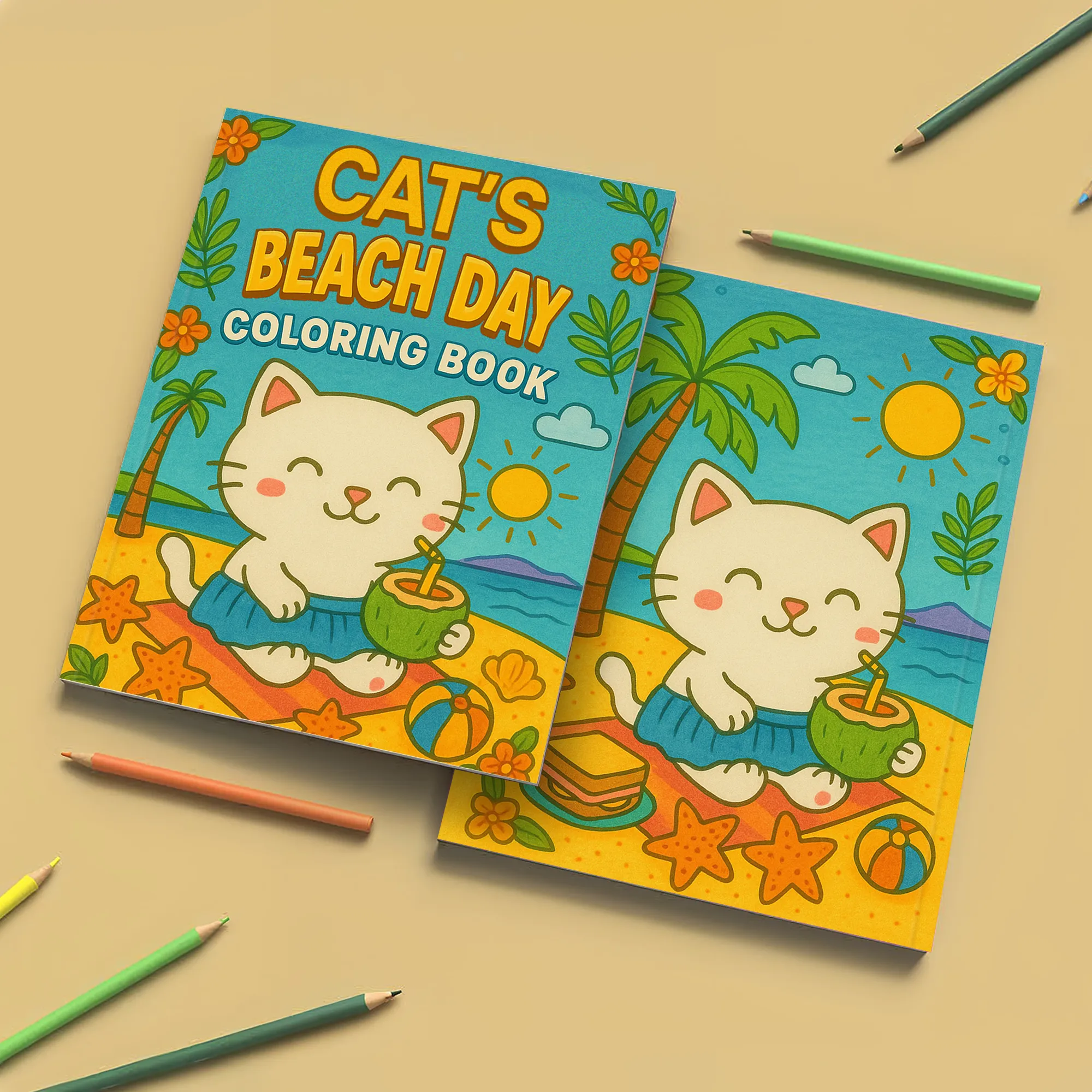 Beach Day Kitty Coloring Pages – 48 Cute & Fun Designs for Kids - image 7