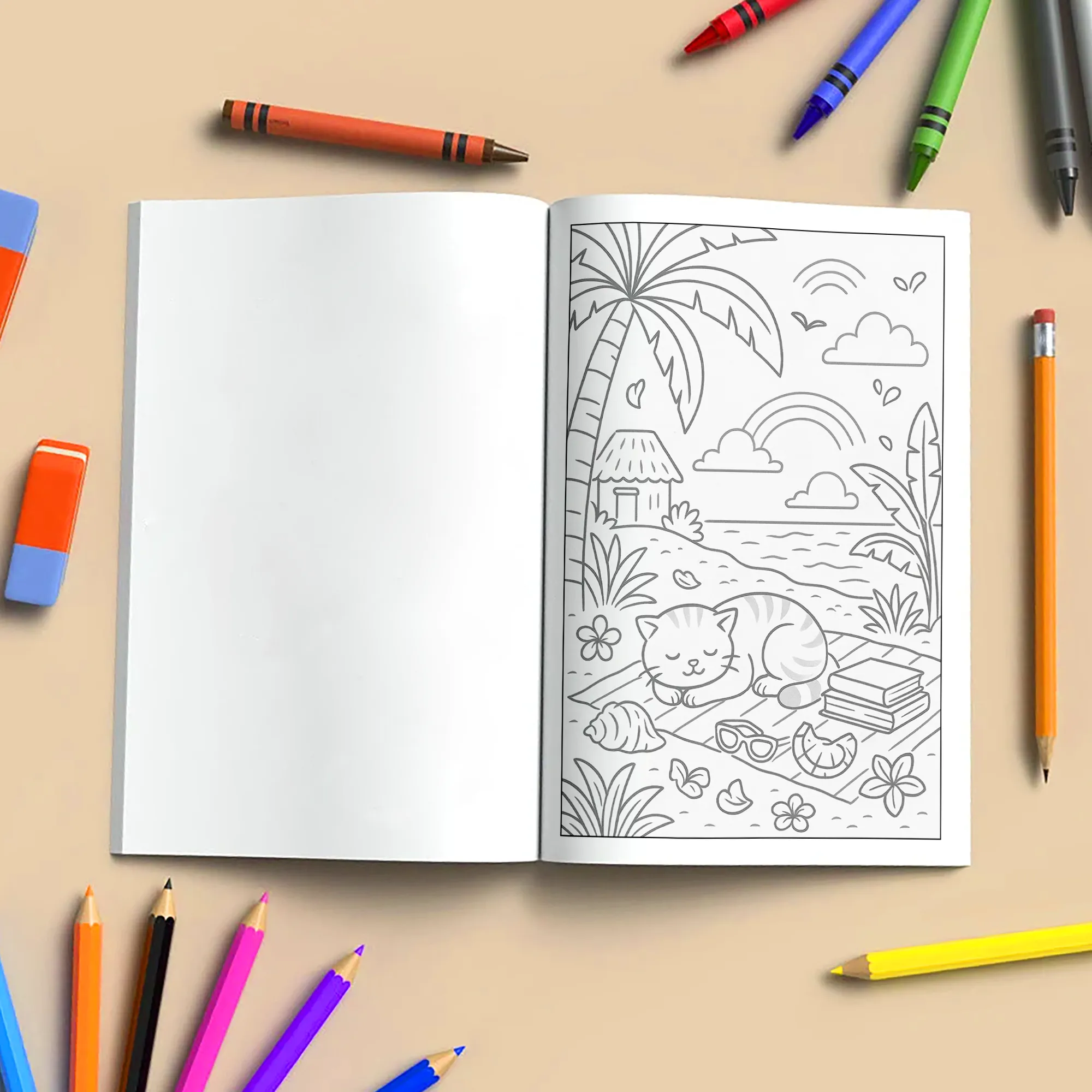 Zen Hawaii Coloring Pages – 48 Peaceful Island Life Scenes for Adults - image 4