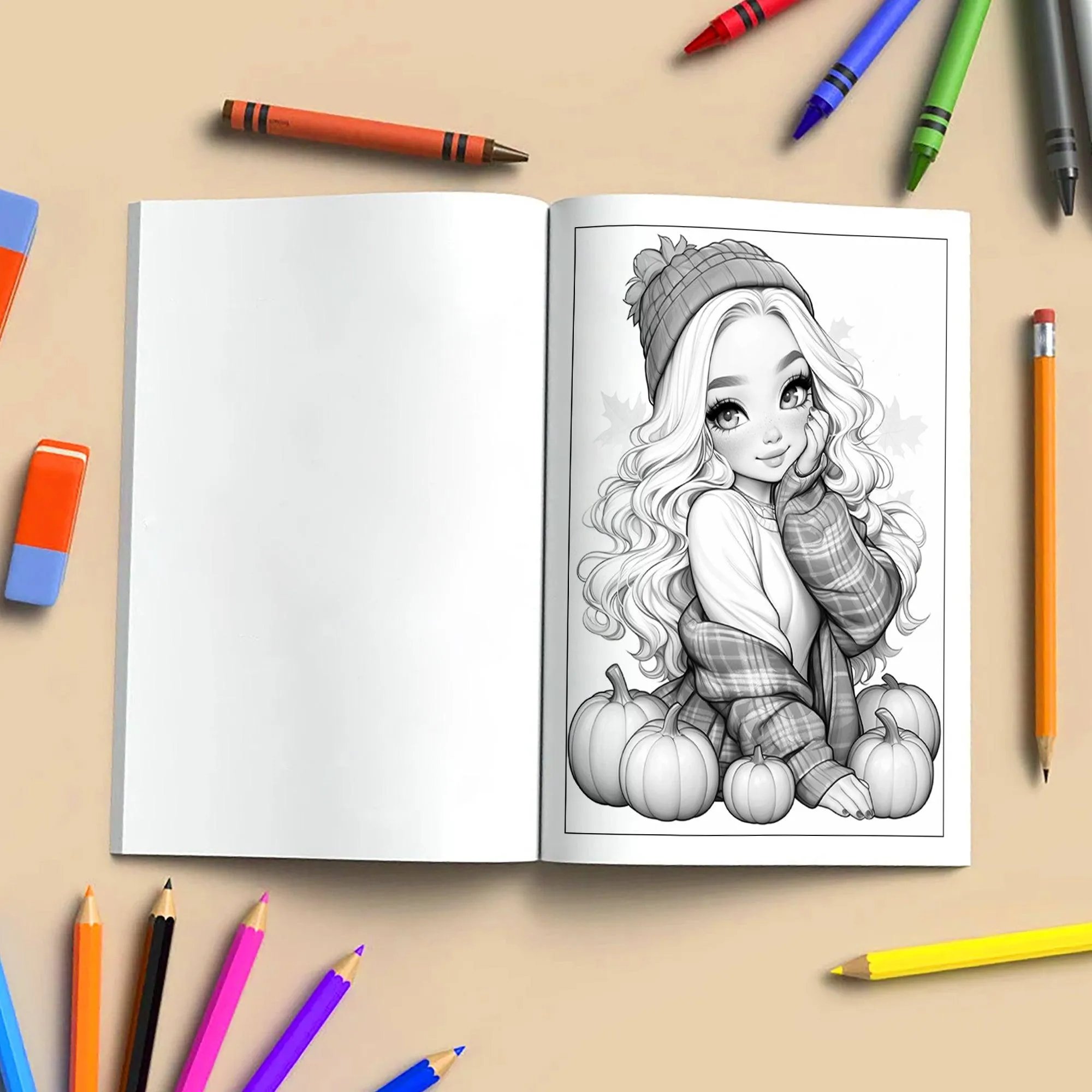 Charming Chill Coloring Pages – 48 Cozy Fashion-Inspired Designs for Adults - image 4