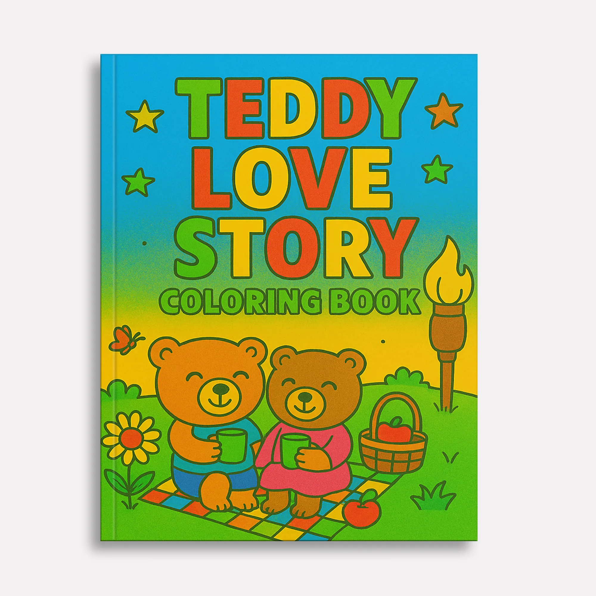 Teddy Love Story – Animal Coloring Pages – 48 Pages – Cute, Cozy, Heartwarming Moments – For Kids - image 2