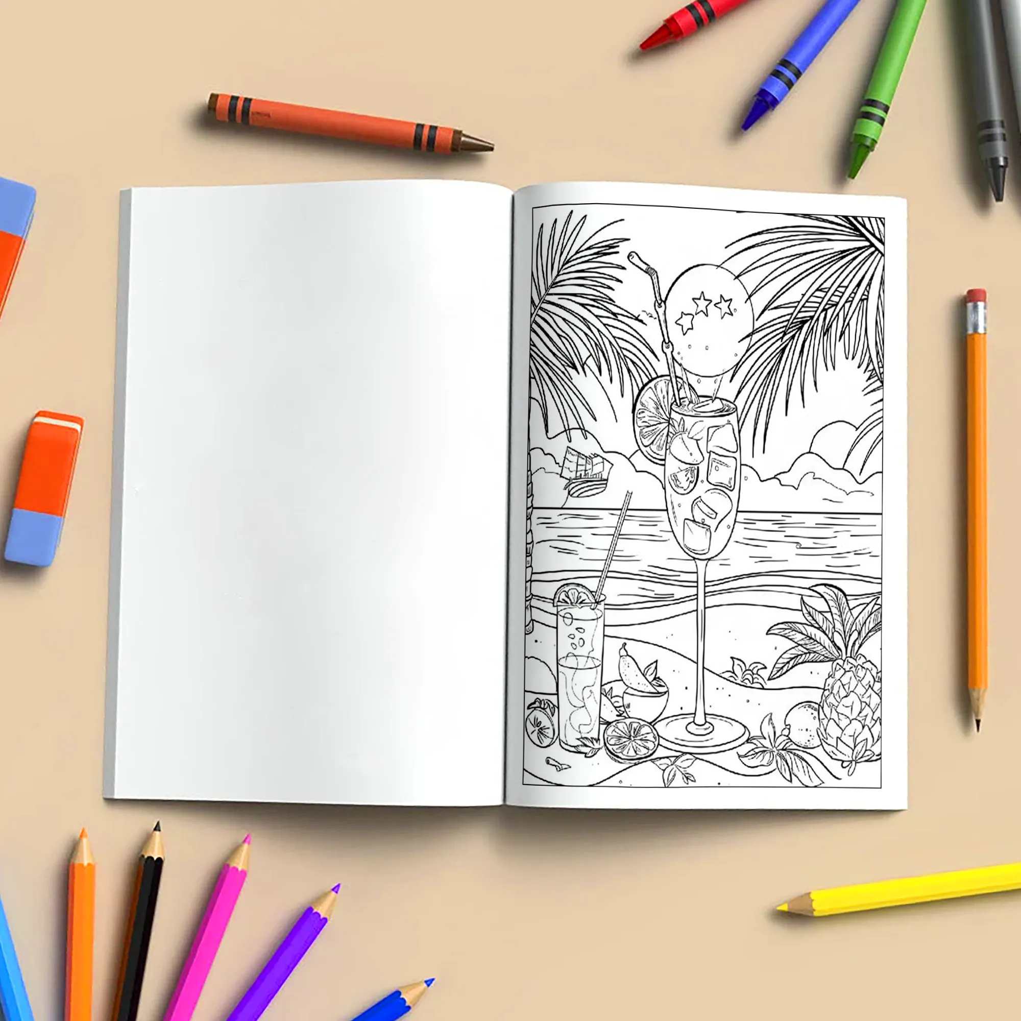 Aloha Serenity Hawaii Coloring Pages – 48 Scenic Ocean Views for Adults - image 4