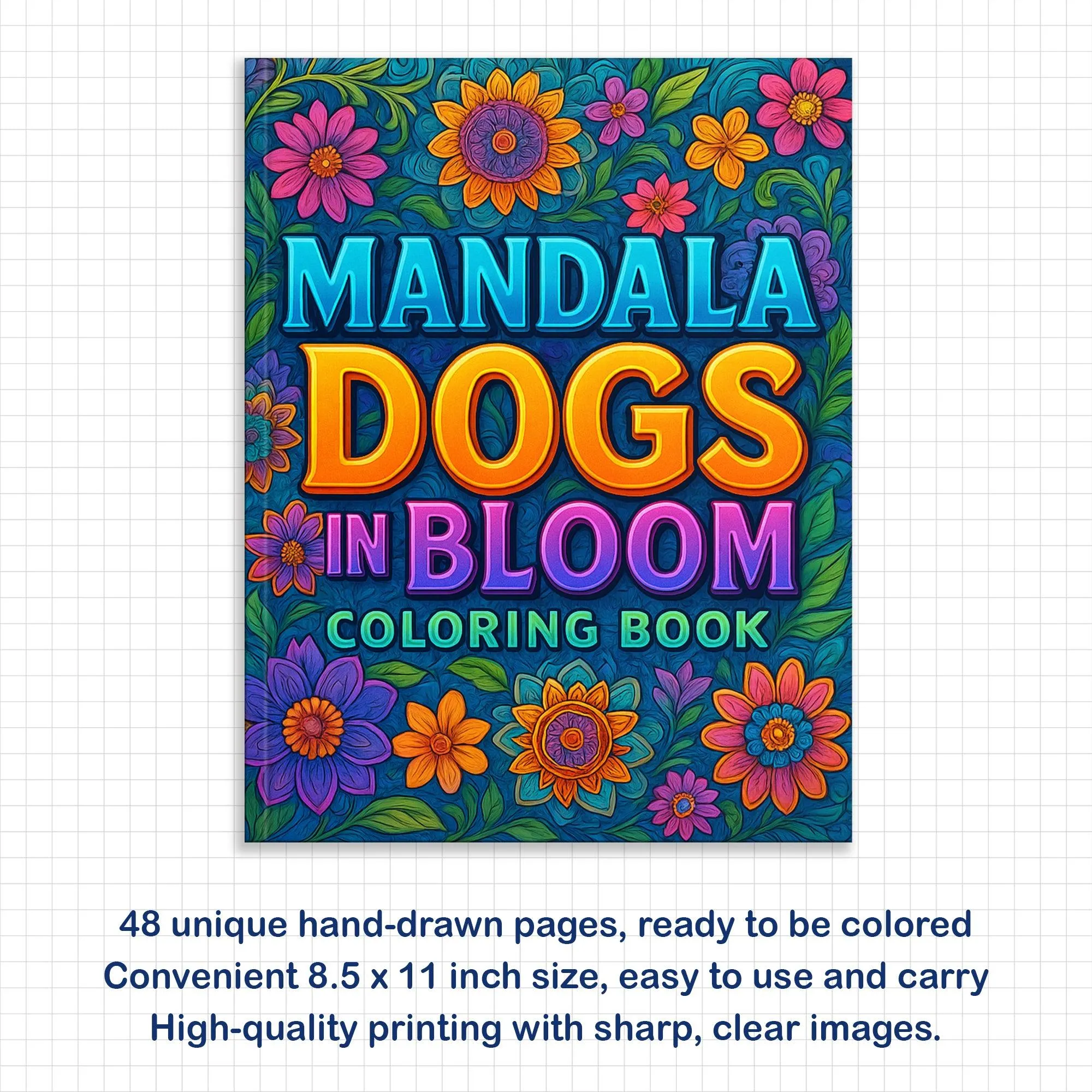 Mandala Dogs in Bloom Coloring Pages – 48 Floral Mandala Dog Designs for Adults - image 3